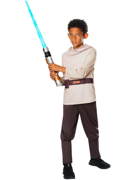 OWK- Obi Wan Kenobi Kids Costume & Lightsaber