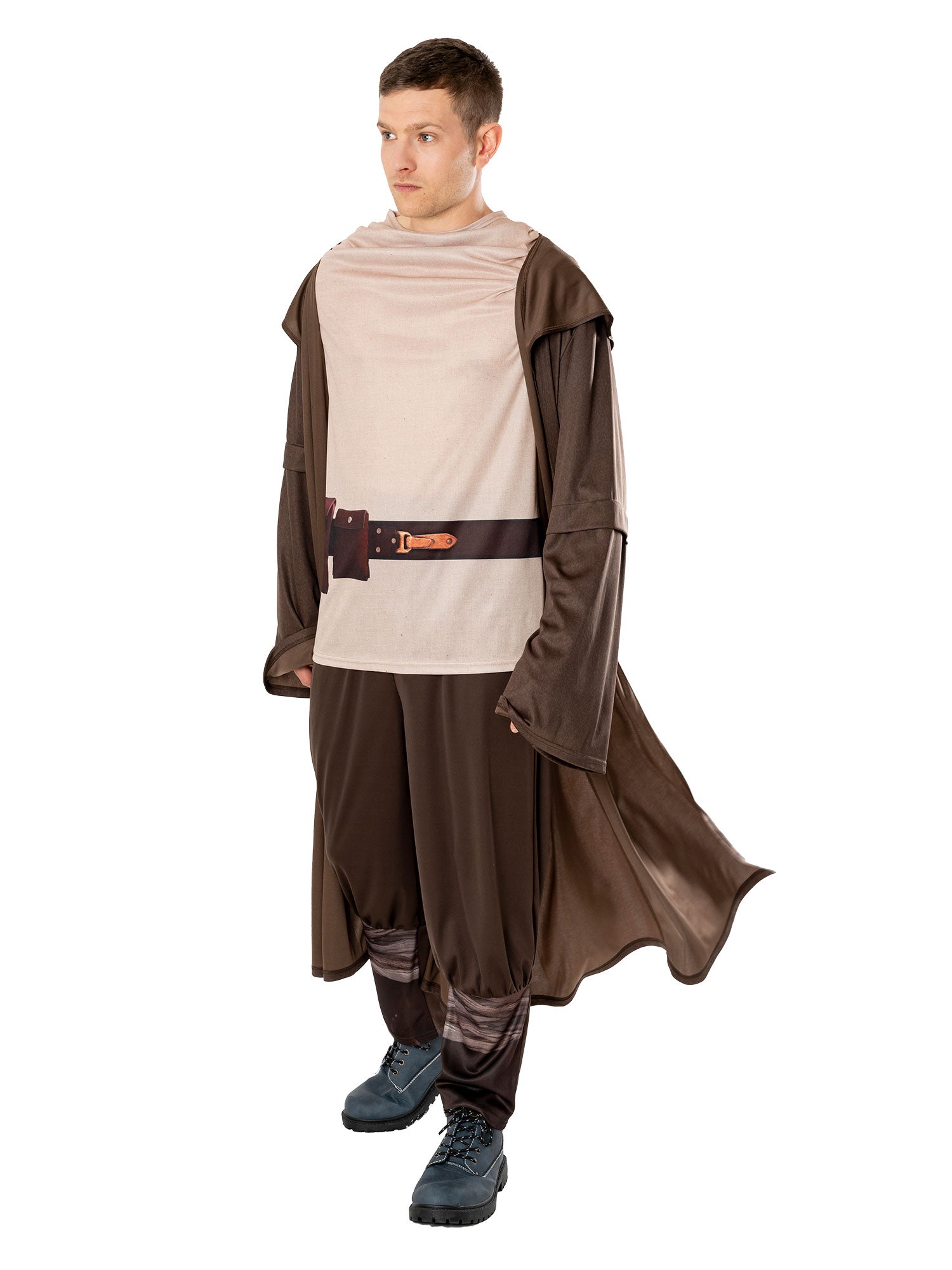 Obi Wan Kenobi, Star Wars, Brown, Star Wars, Adult Costume, Standard, Front