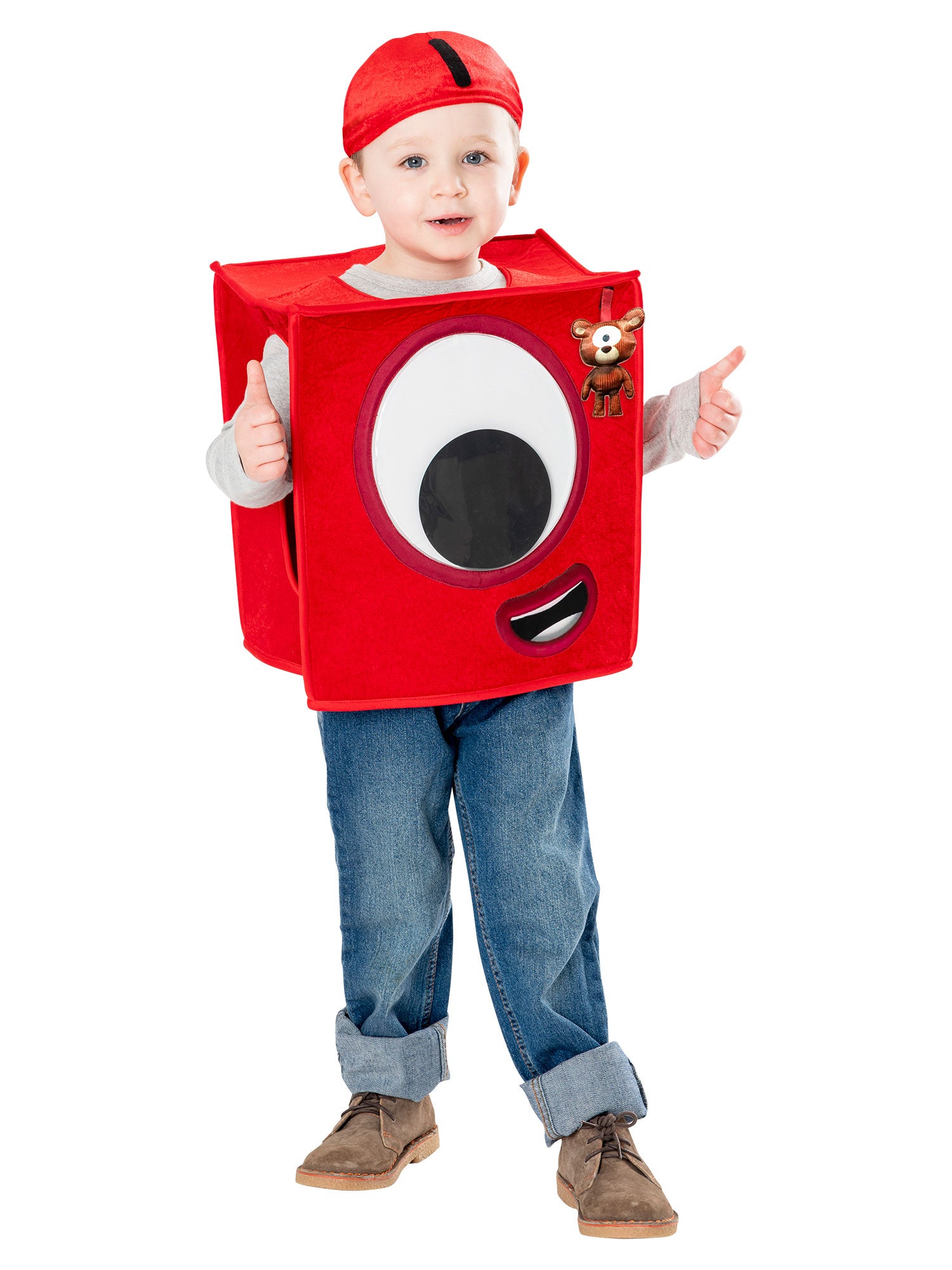 Number 3, Red, Numberblocks /Blue Zoo, Kids Costumes, 2-3 years, Front