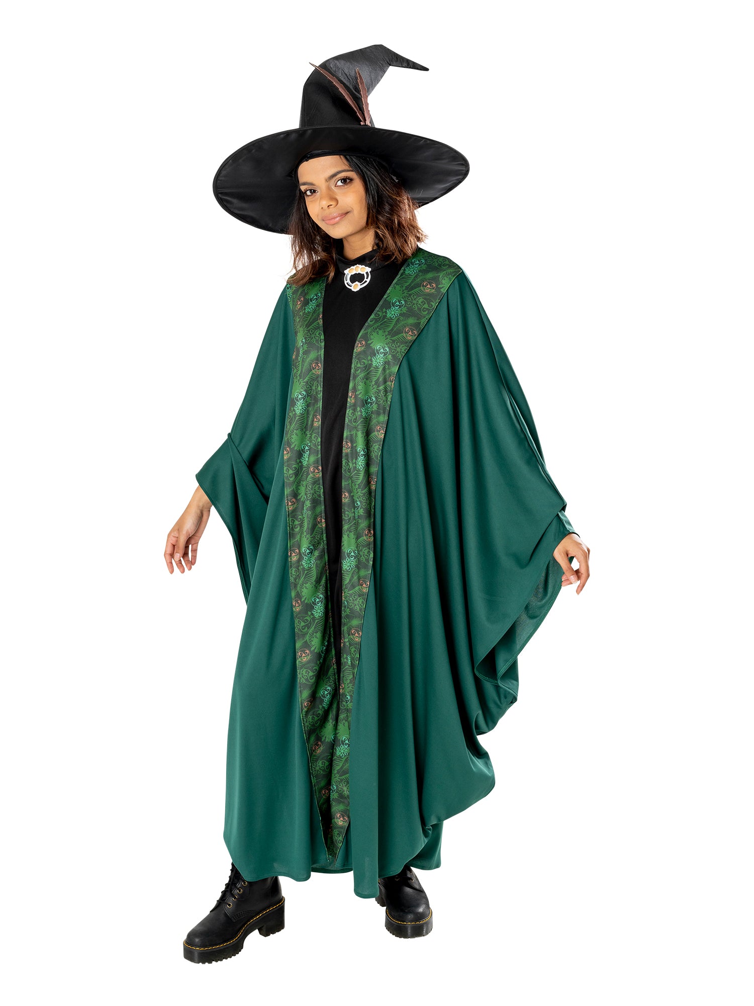 Professor McGonagall, Green, Harry Potter, Adult Costume, One Size, Front