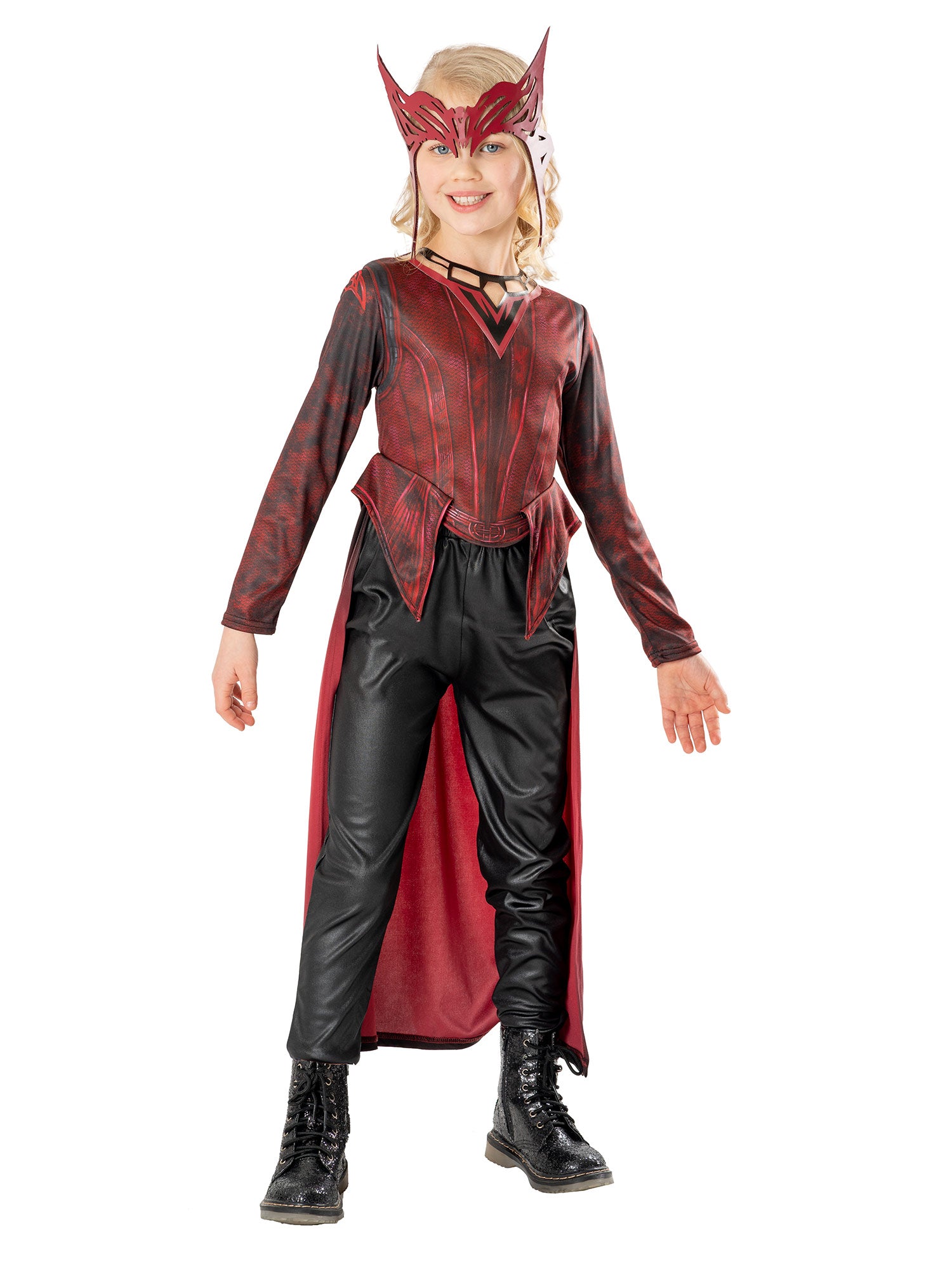 Scarlet Witch, Multiverse of Madness, Multiverse of Madness, Multi, Marvel, Kids Costumes, , Front