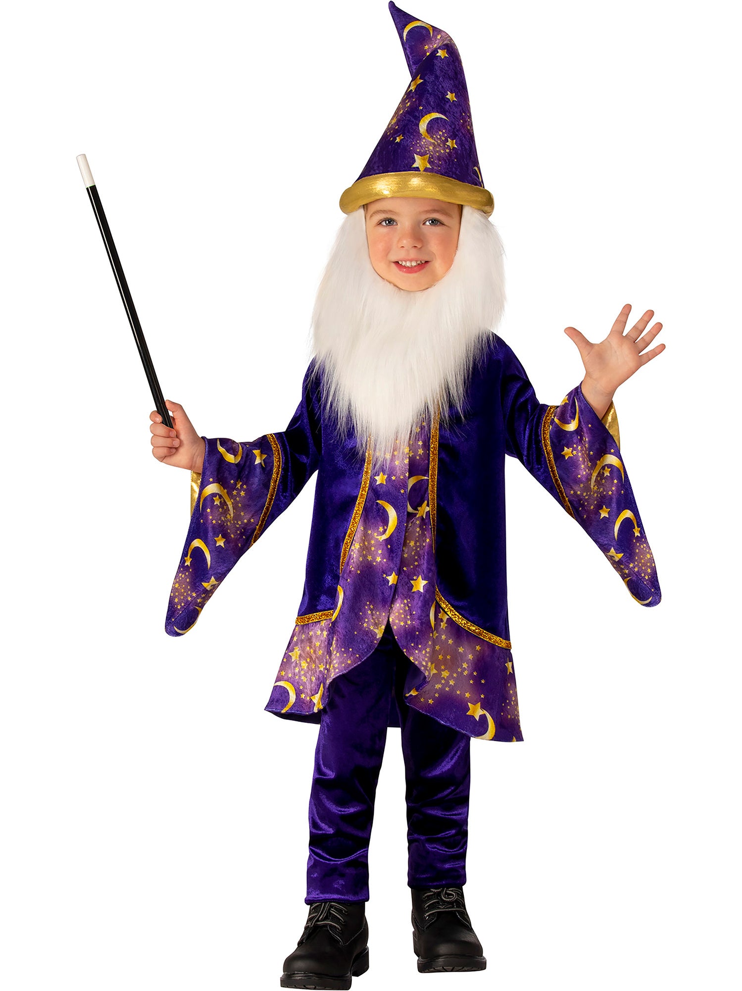 Wizard, Muliticoloured, Forum, Kids Costumes, 9-10 years, Front