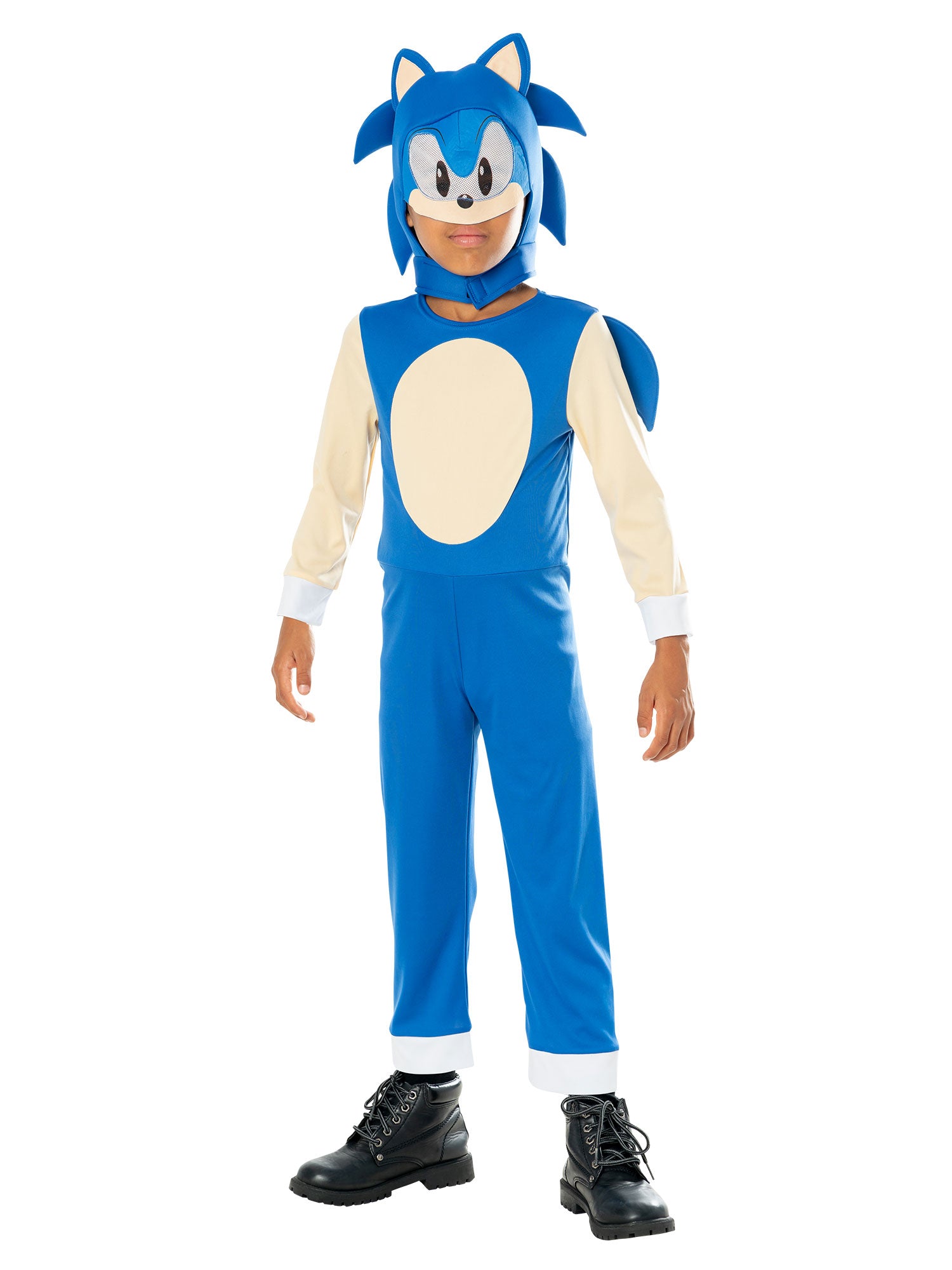 Sonic The Hedgehog, Blue, Sega, Kids Costumes, 5-6 years, Front