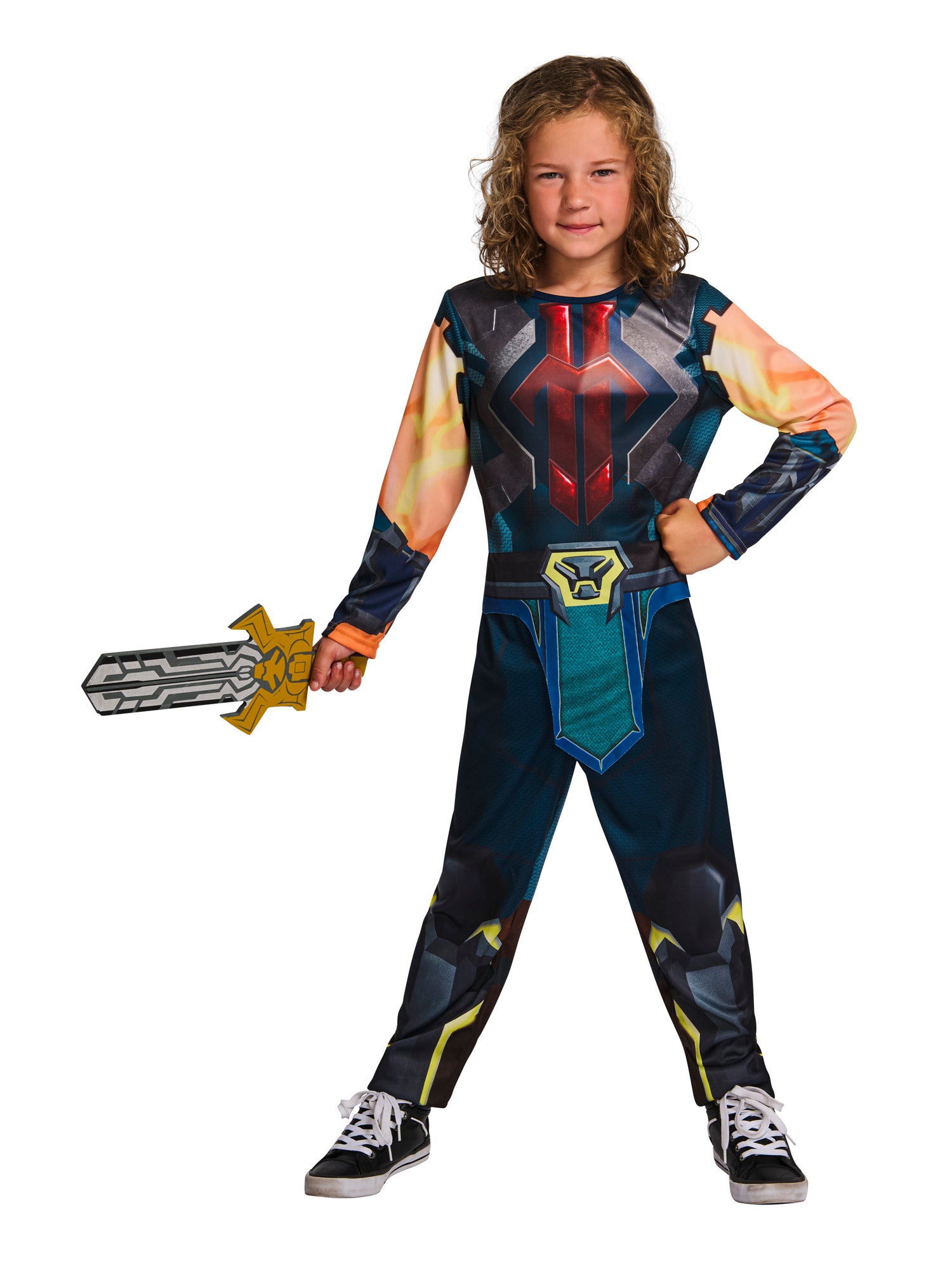 He-Man, MOTU, Blue, Mattel - MOTU, Kids Costumes, 9-10 years, Back