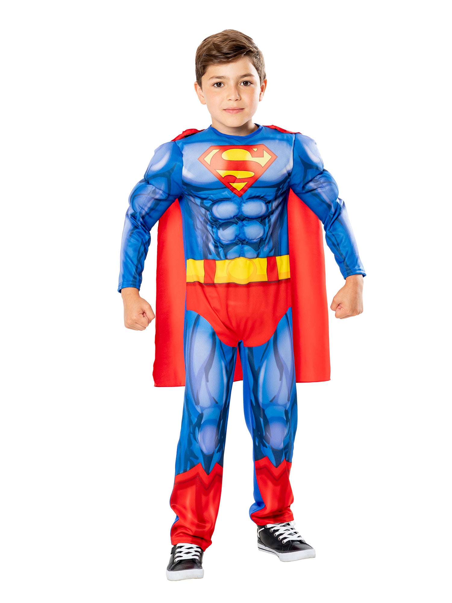 Superman, blue, DC, Kids Costumes, 7-8 years, Front