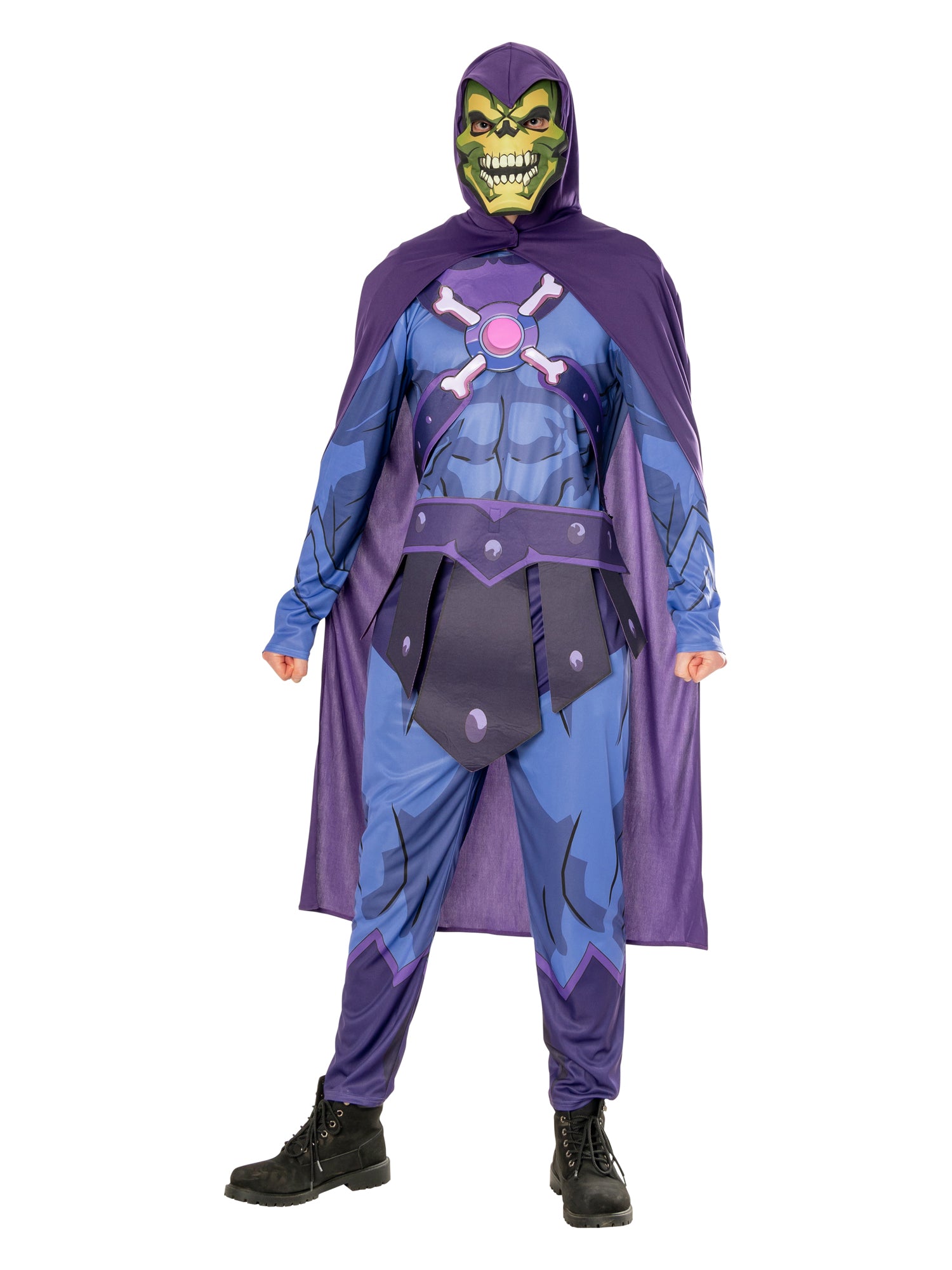 Skeletor, Purple, He-Man and the Masters of the Universe, Adult Costume, Standard, Front