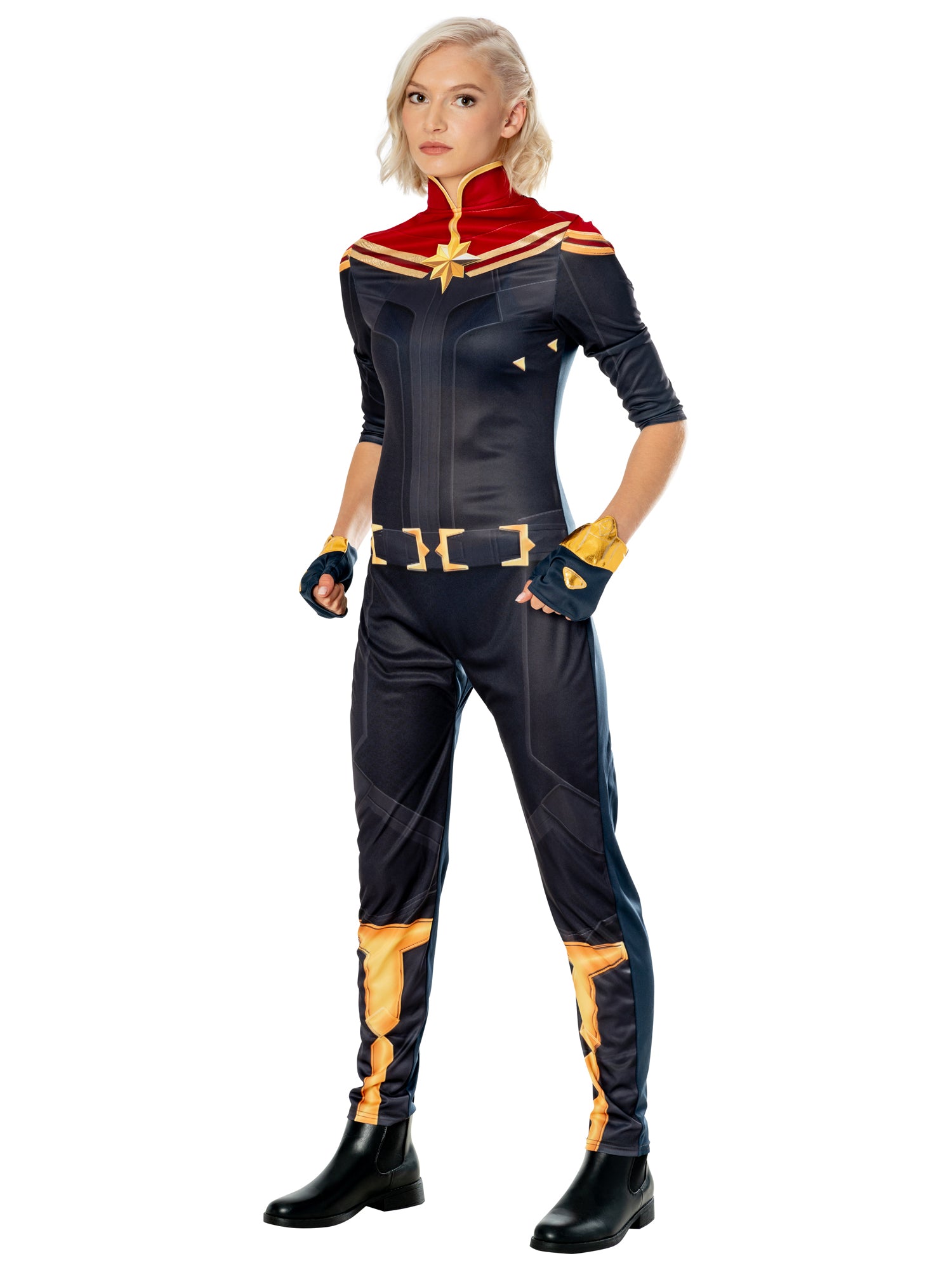 Captain Marvel, The Marvels, Grey, Marvel, Adult Costume, L, Front
