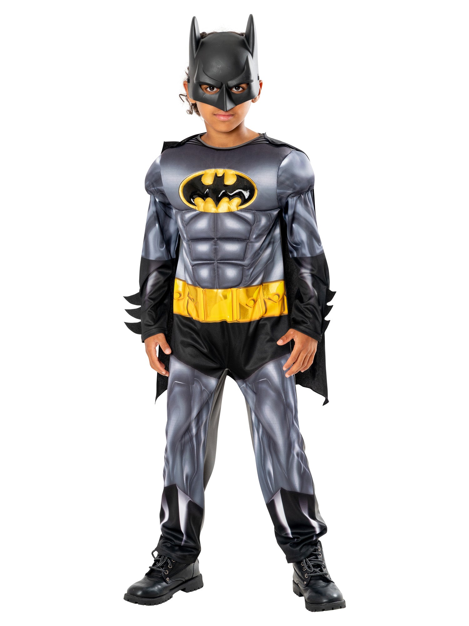 Batman, gray, DC, Kids Costumes, 7-8 years, Front