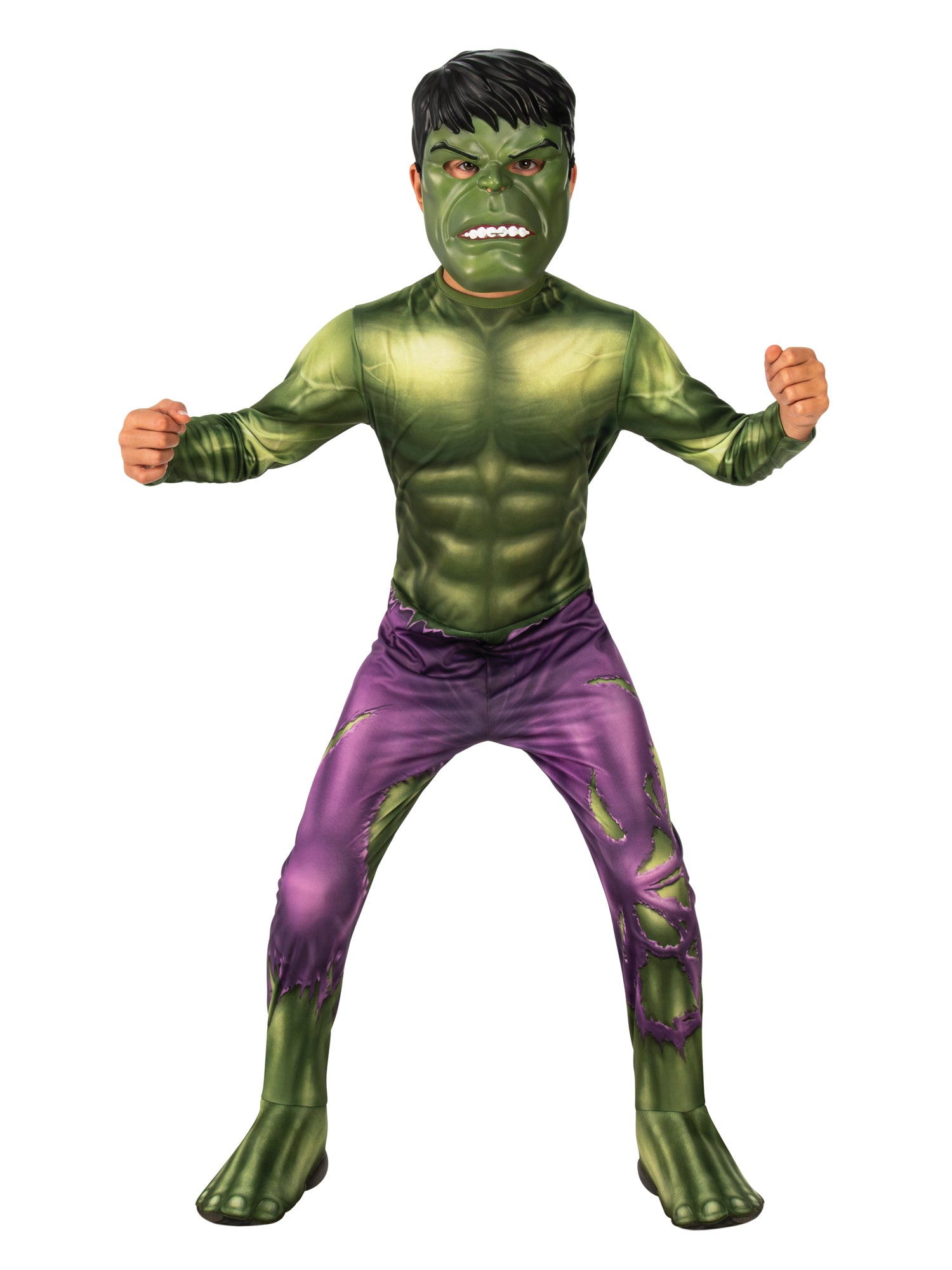 The Incredible Hulk, Avengers, Marvel, Avengers, Marvel, Kids Costumes, XS, Front