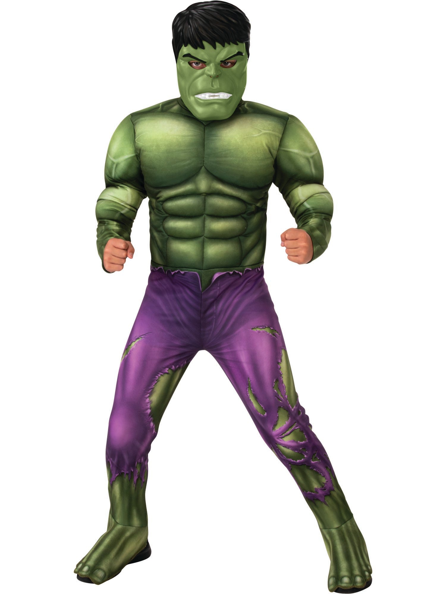 The Incredible Hulk, Avengers, Marvel, Children's Costumes, XXS, Front