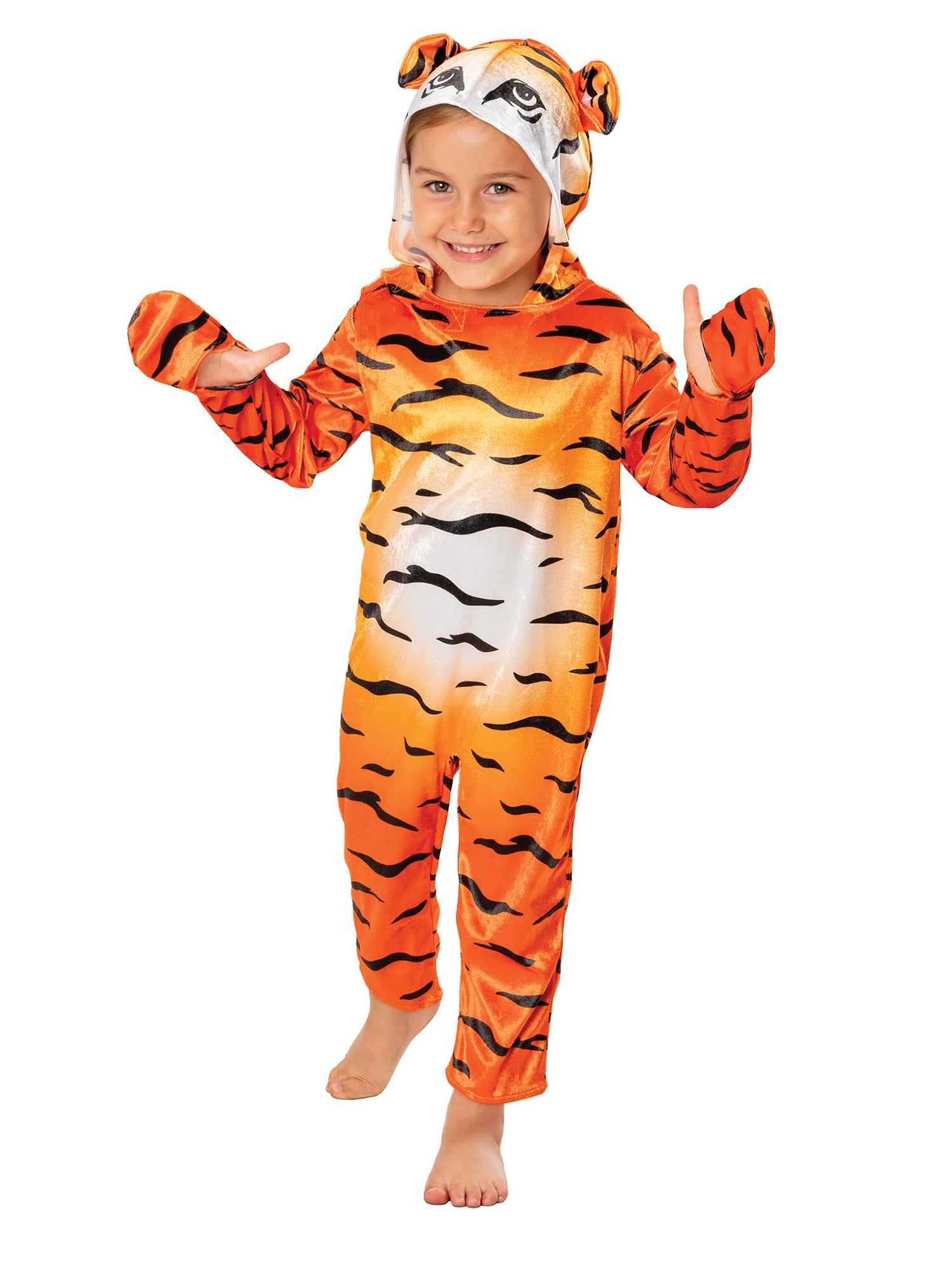 Tiger, Orange, Generic, Kids Costumes, 5-6 years, Front