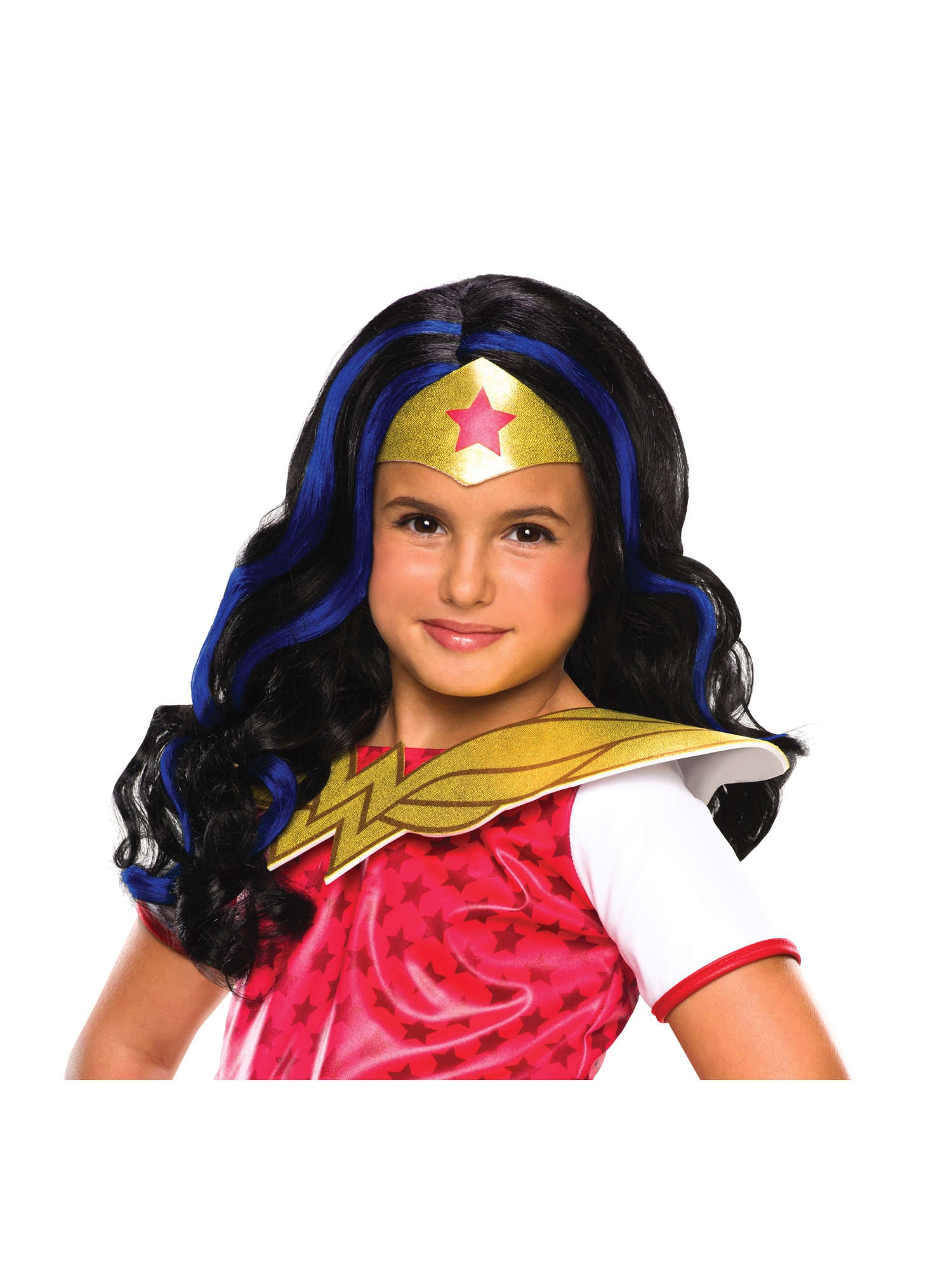 Wonder Woman, Superhero Girls, Superhero Girls, Superhero Girls, Multi, DC, Wig, One Size, Front