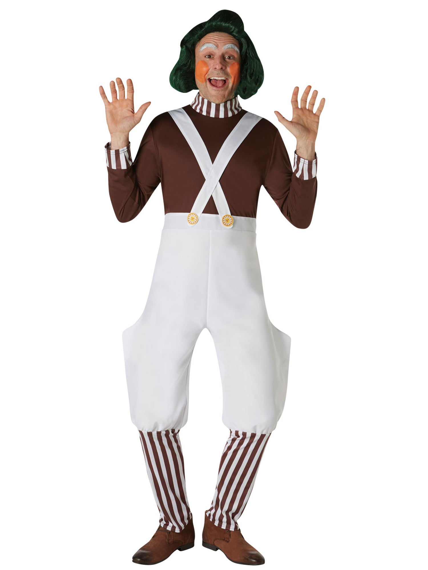 Oompa Loompa, Multi, Charlie And The Chocolate Factory, Wig, Adult, Front