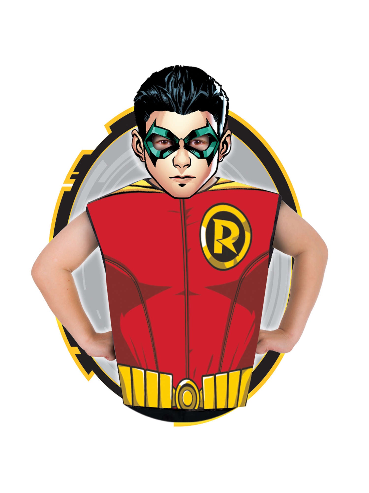 Robin, Batman, Multi, DC, Kids Costumes, 3-6 Months, Front