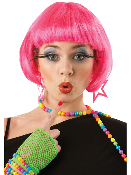 Hot Pink Super Model Wig