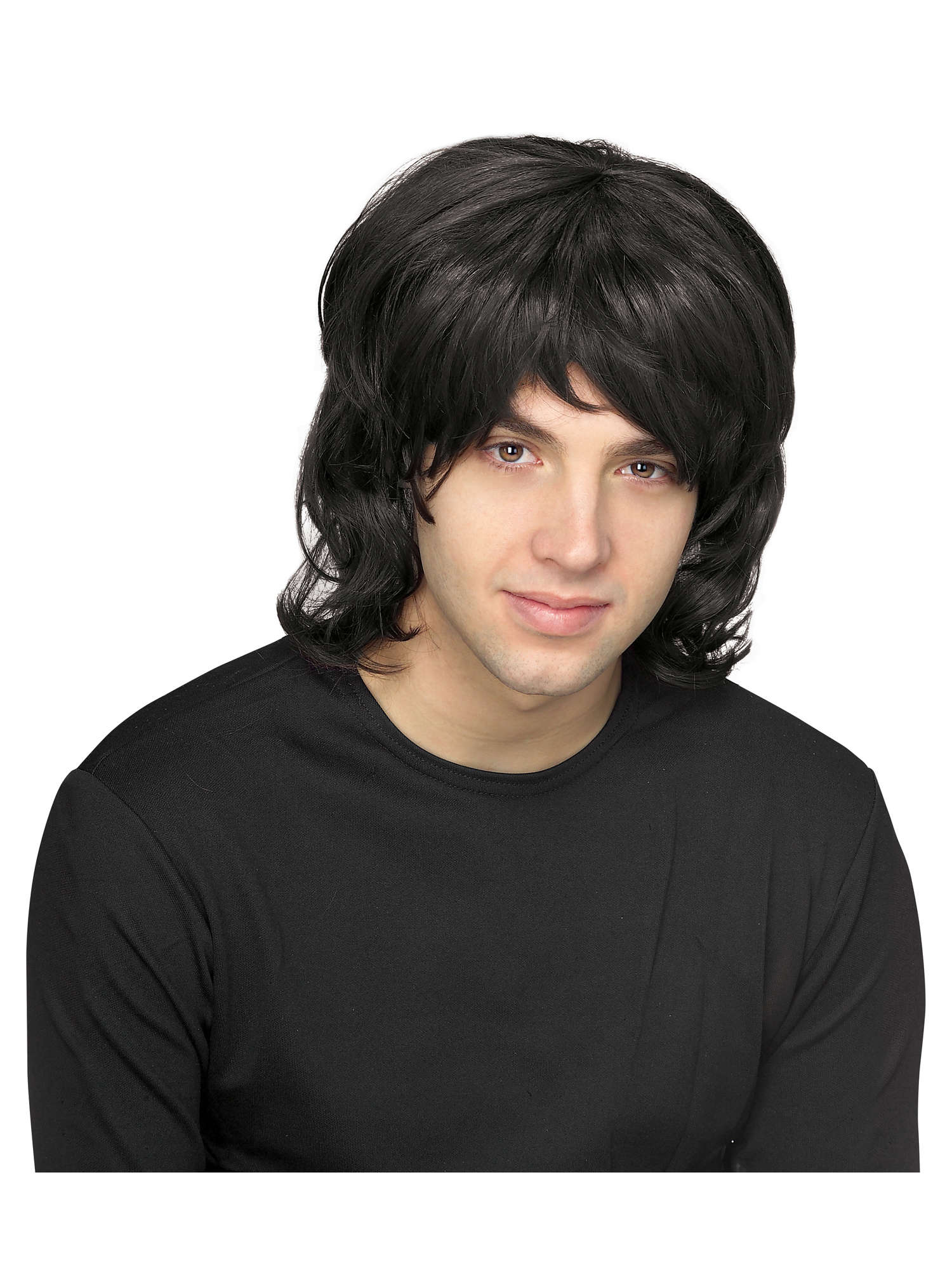 Wig, Black, Generic, Wig, One Size, Front