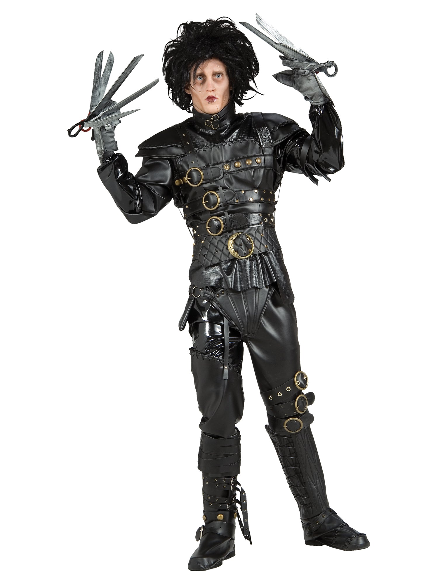 Edward Scissorhands, Multi, Edward Scissorhands, Adult Costume, Standard, Front