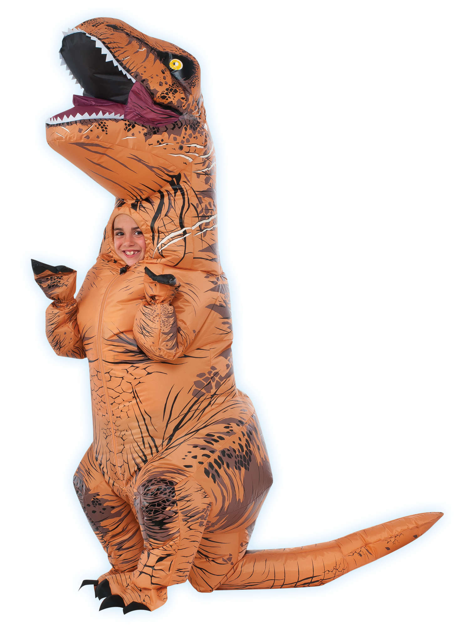 T-Rex, Multi, Jurassic Park, Kids Costumes, One Size, Front