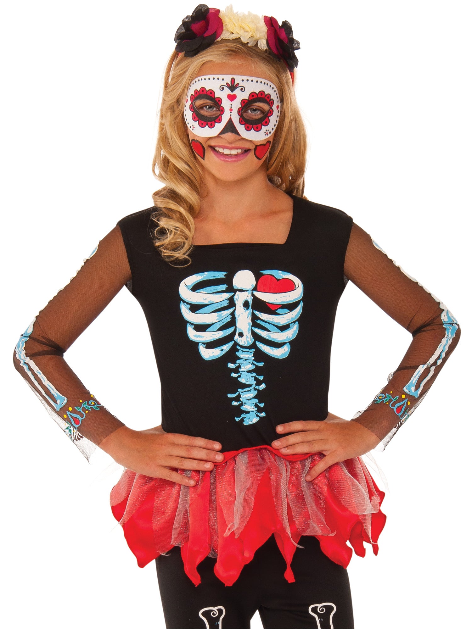 Skeleton, Multi, Forum, Kids Costumes, , Back
