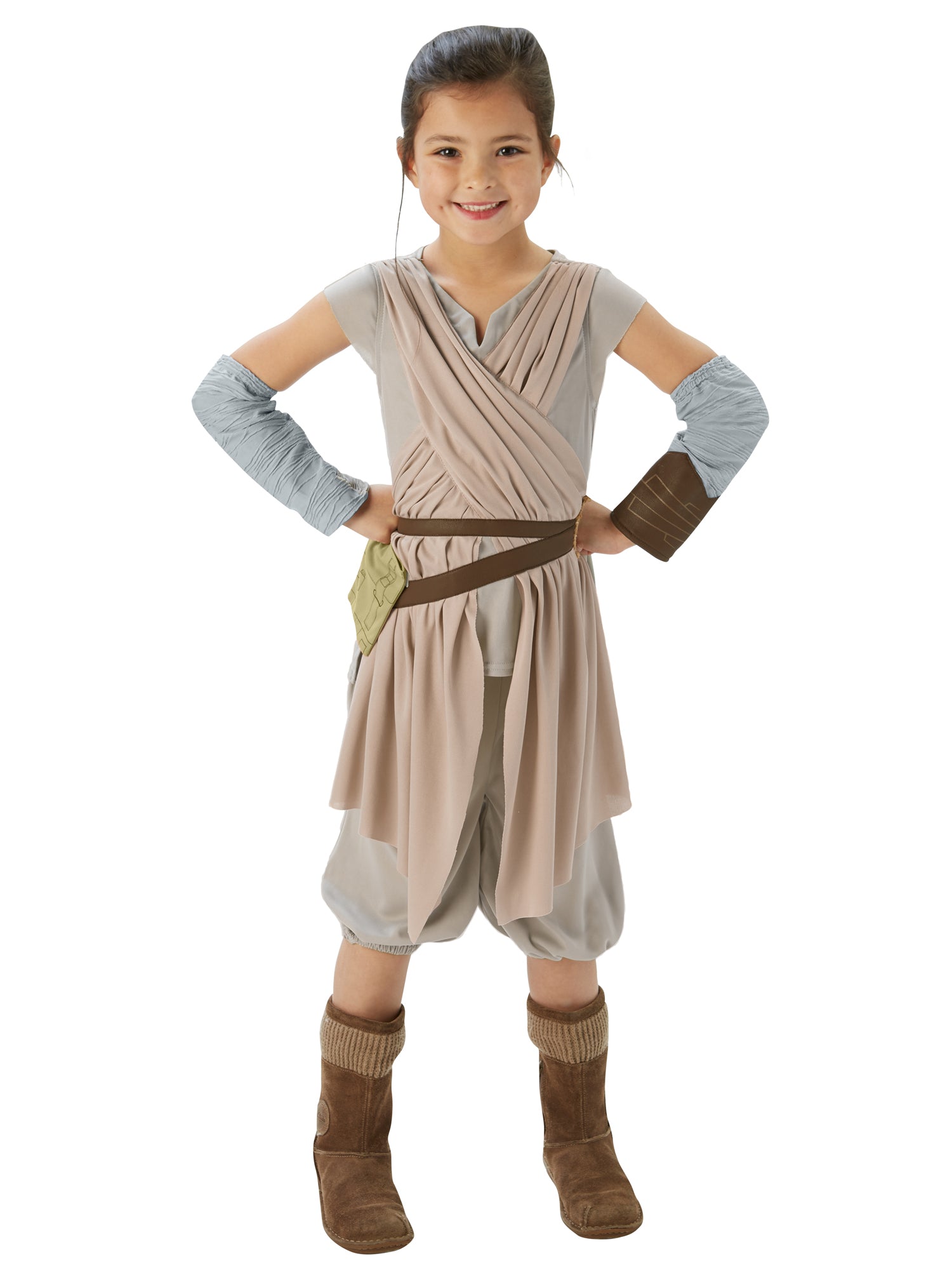 Rey, The Force Awakens, The Force Awakens, The Force Awakens, Multi, Star Wars, Kids Costumes, Large, Front