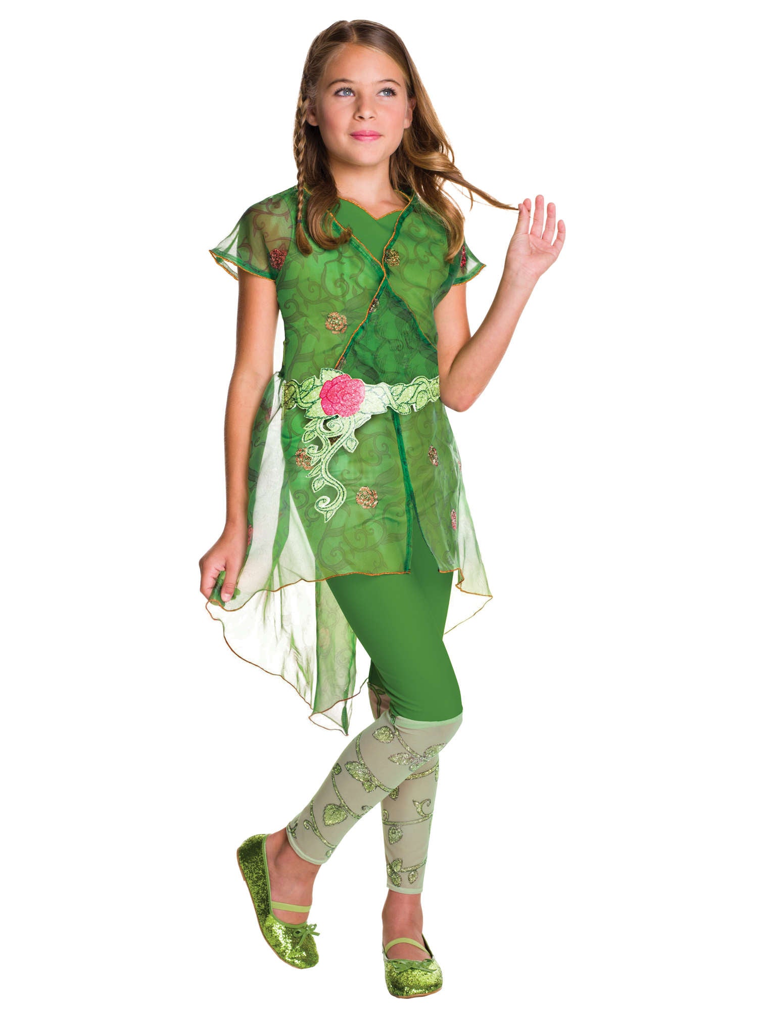 Poison Ivy, Superhero Girls, Multi, DC, Kids Costumes, Small, Front