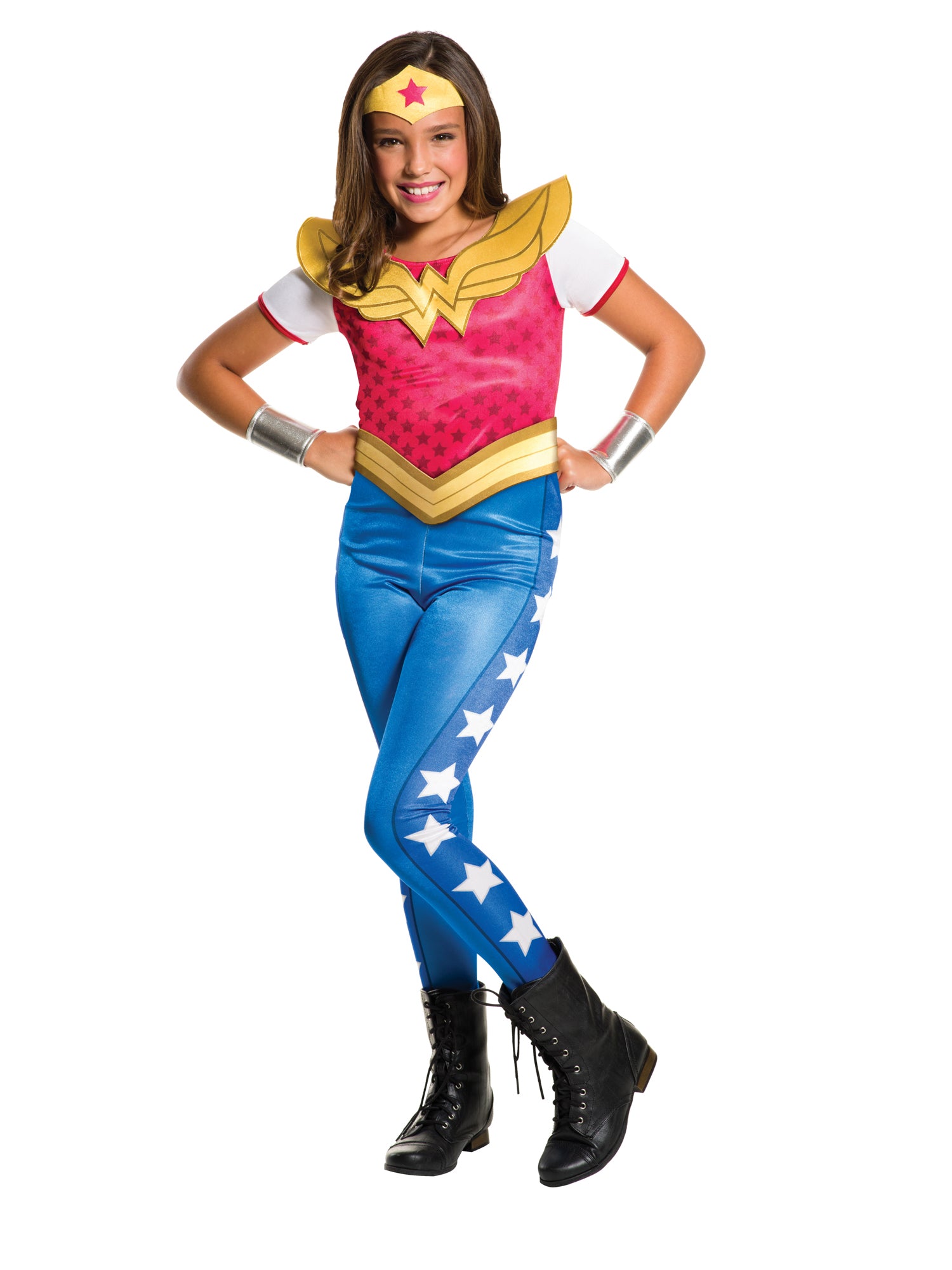 Wonder Woman, Multi, DC, Kids Costumes, Medium, Front