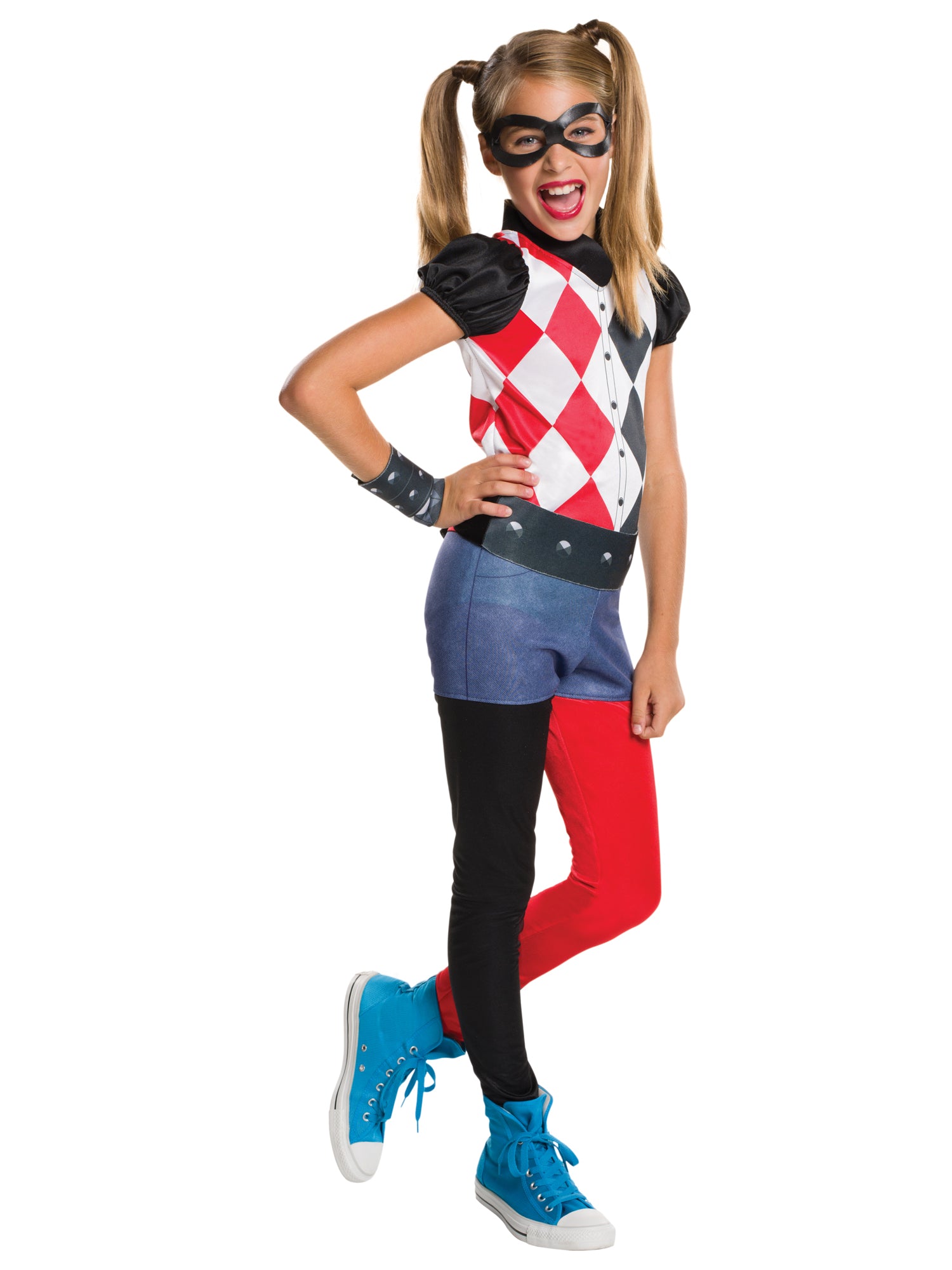 Harley Quinn, Superhero Girls, Multi, DC, Kids Costumes, Medium, Front