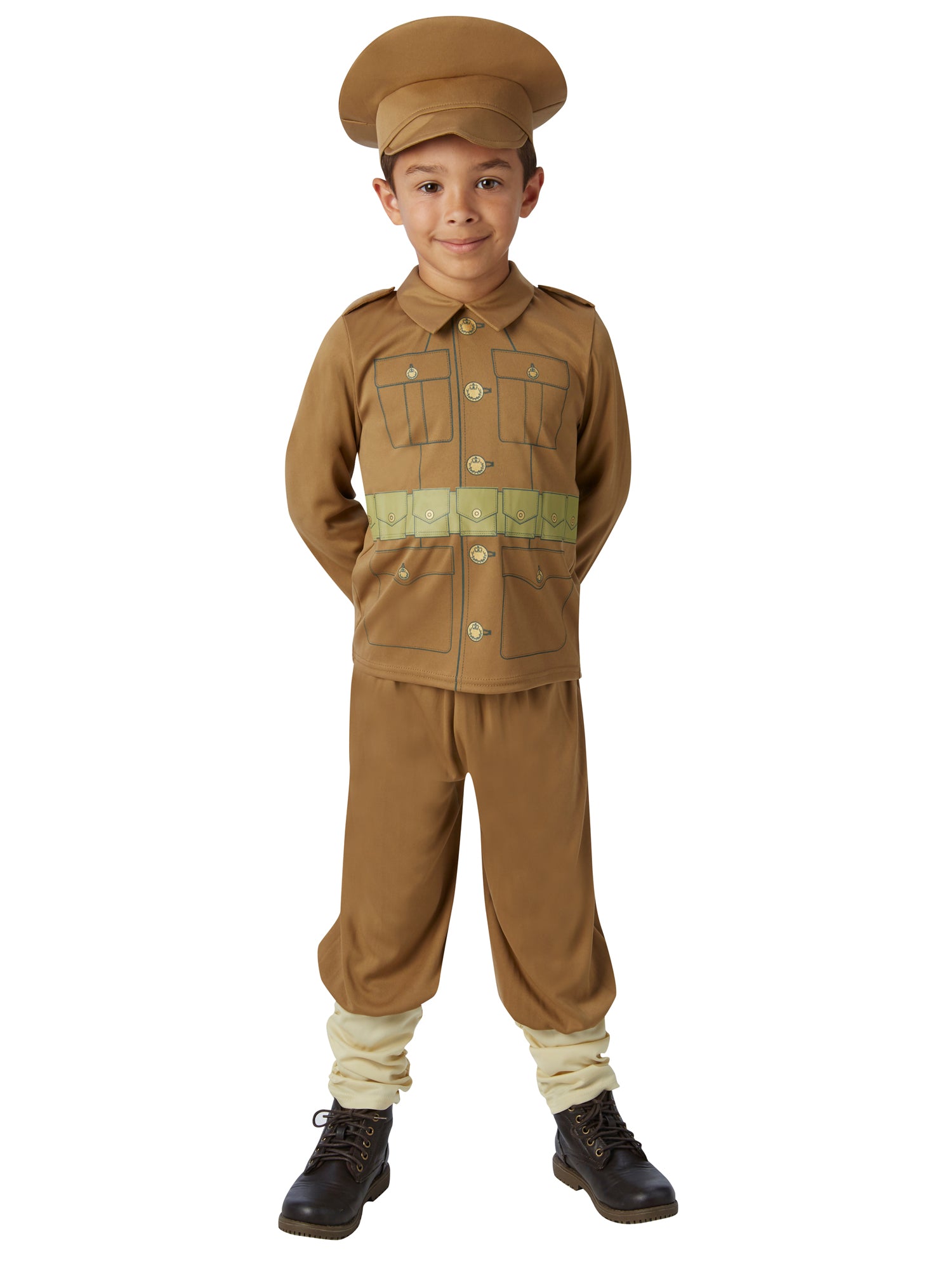 Army, Multi, Generic, Kids Costumes, Medium, Back