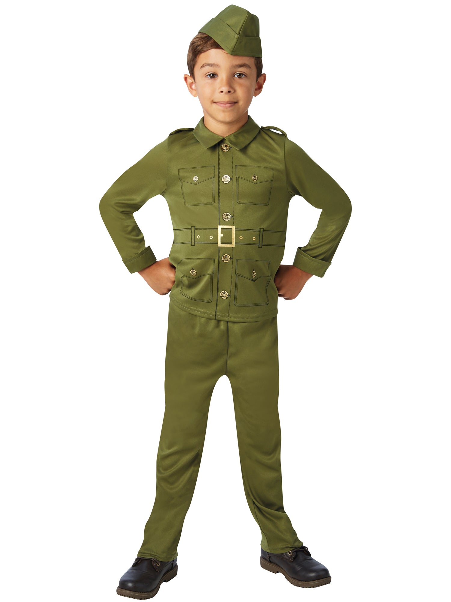 Army, Multi, Generic, Kids Costumes, Extra Large, Front