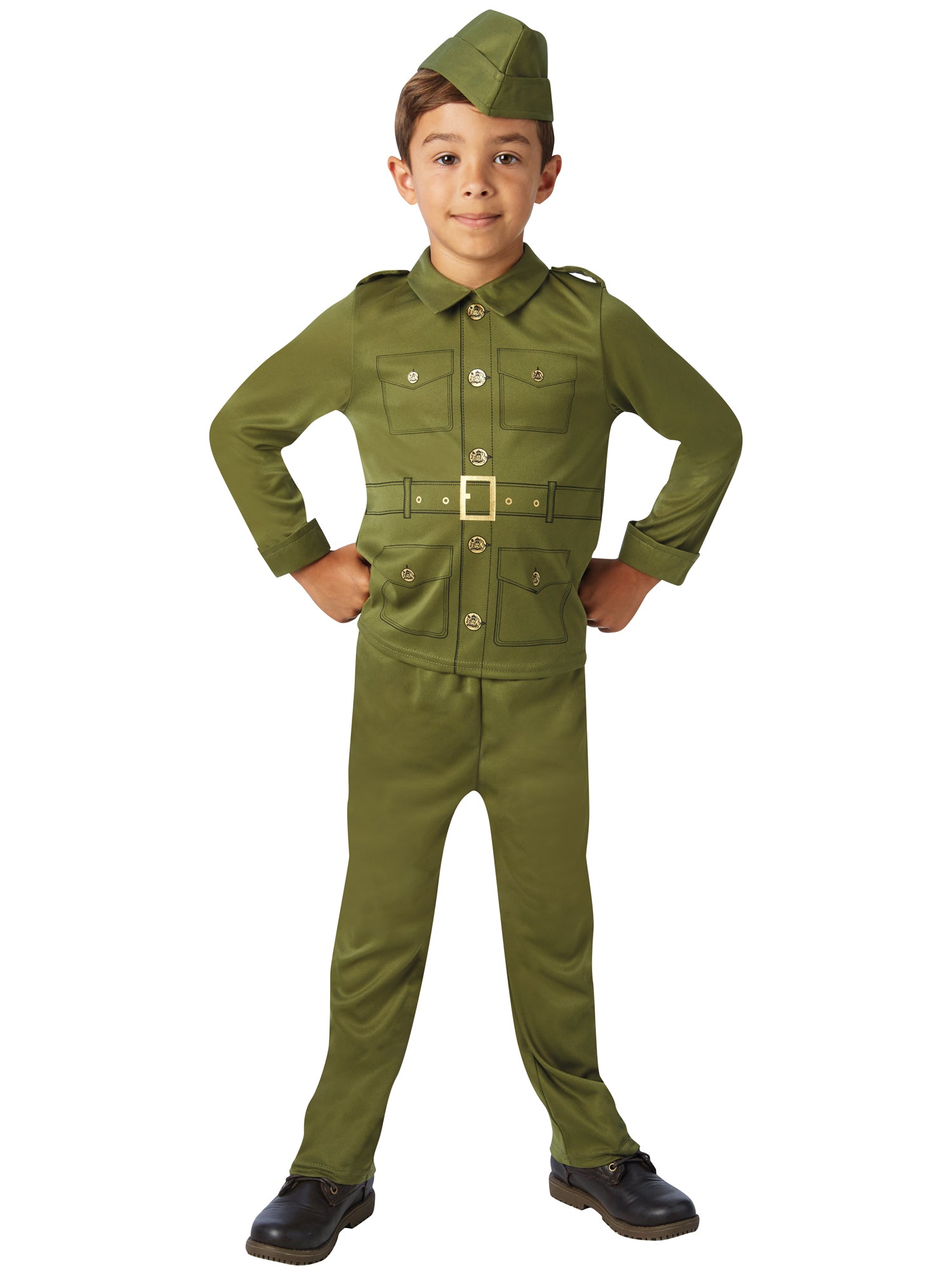 Army, Multi, Forum, Kids Costumes, Extra Large, Front