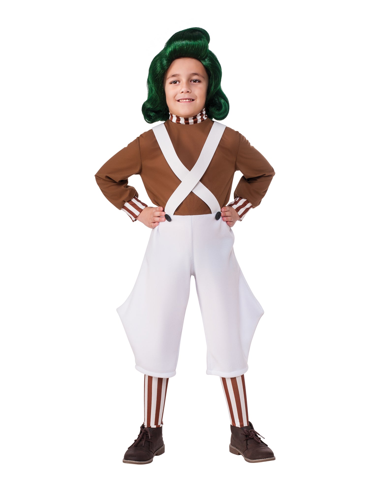 Oompa Loompa, Multi, Charlie And The Chocolate Factory, Kids Costumes, Small, Front