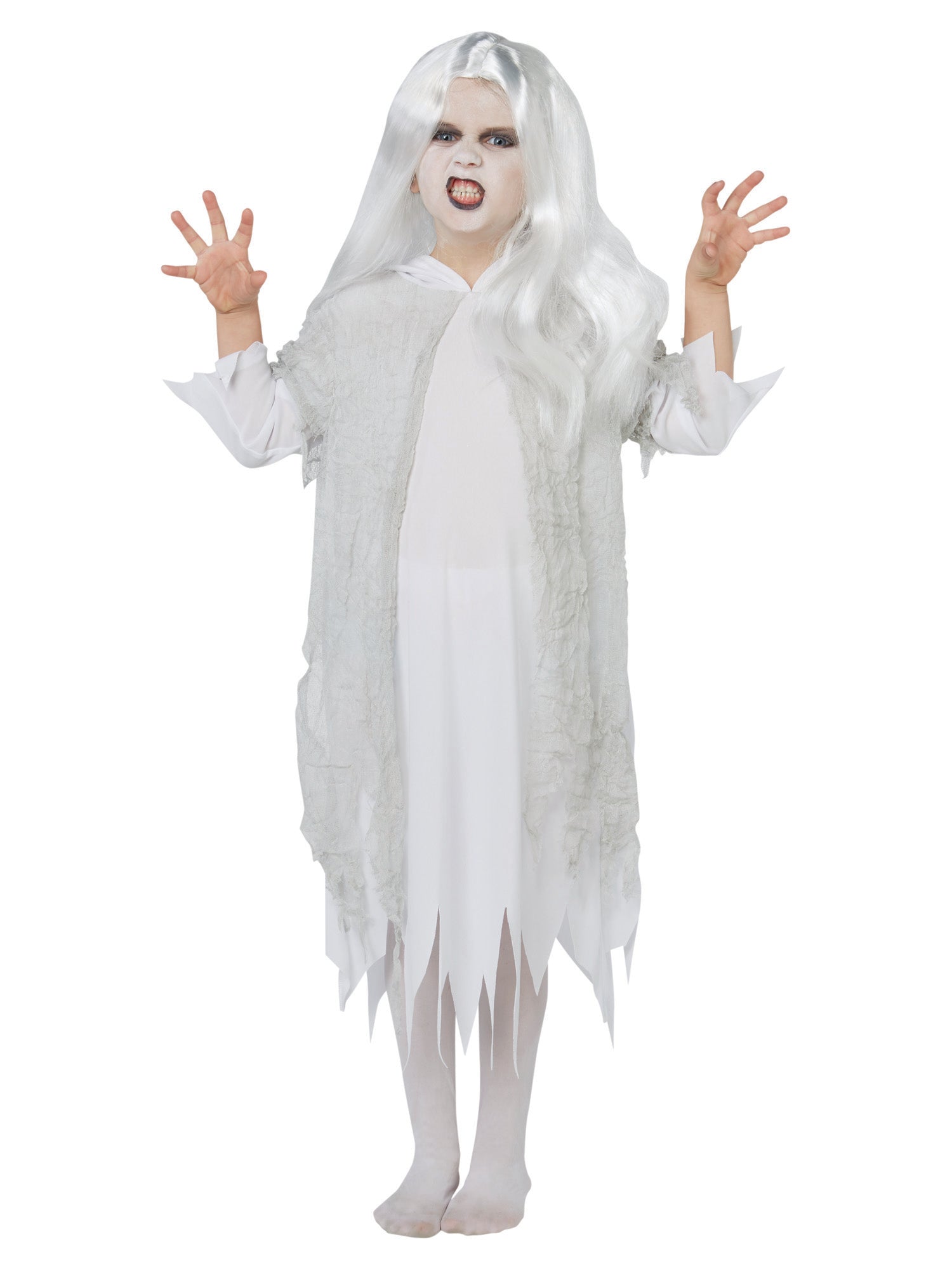 Ghost, Multi, Generic, Kids Costumes, Medium, Front