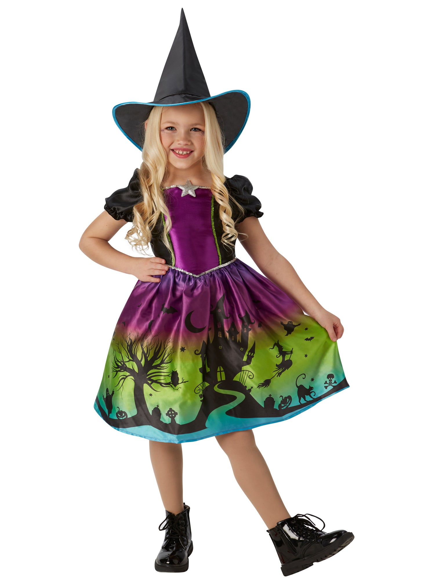 Witch, Multi, Generic, Kids Costumes, Small, Back