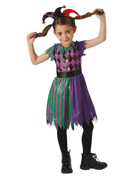 Kids Harlequin Jester Costume