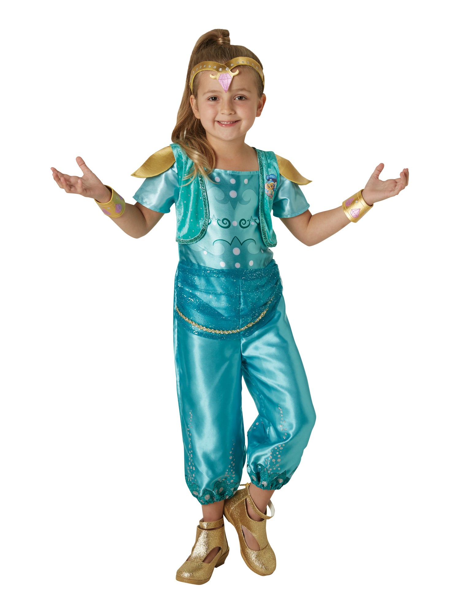 Shine, Multi, Shimmer & Shine, Kids Costumes, , Front