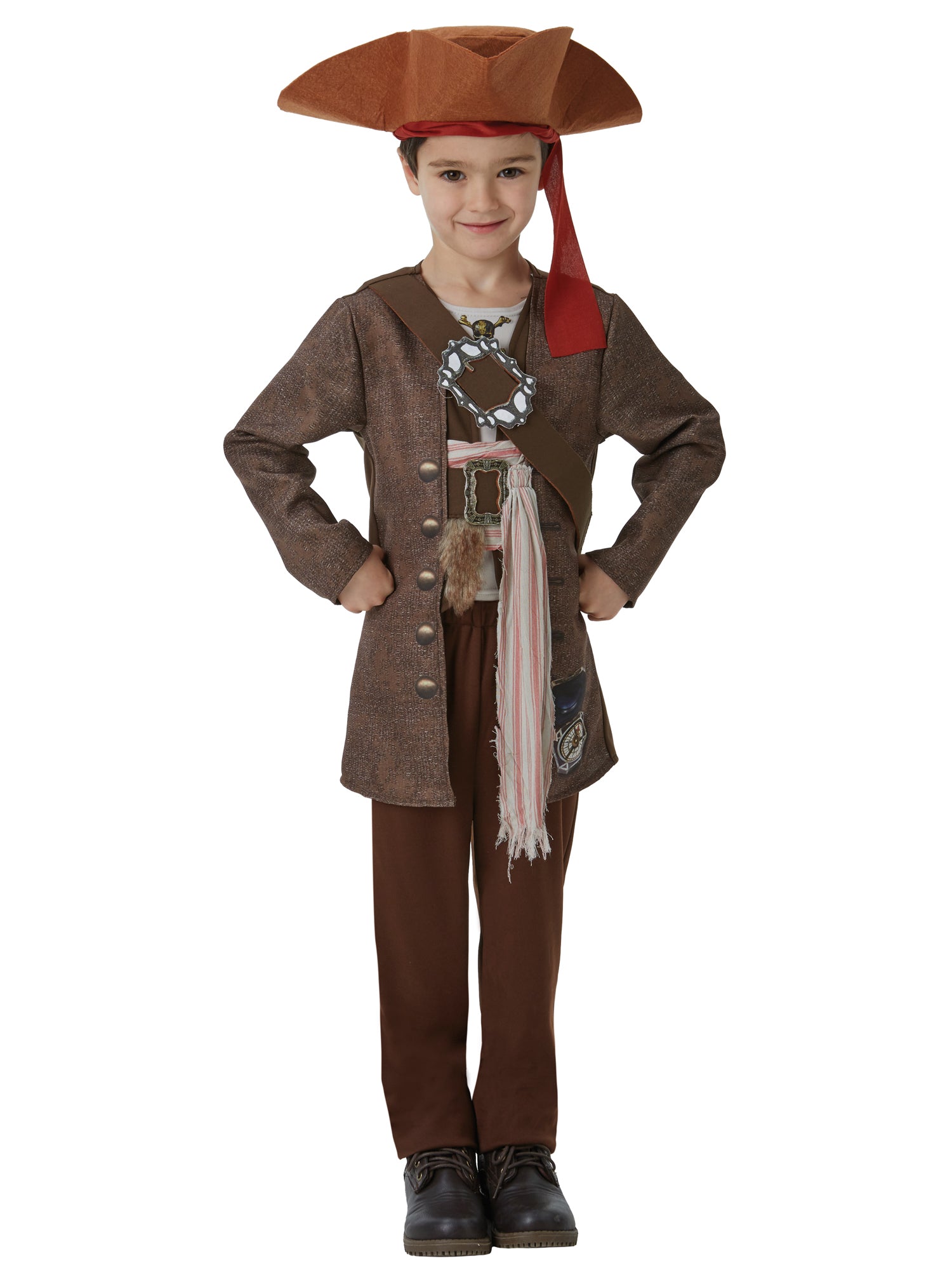 Jack Sparrow, Multi, Pirate Of The Caribbean, Kids Costumes, Medium, Front