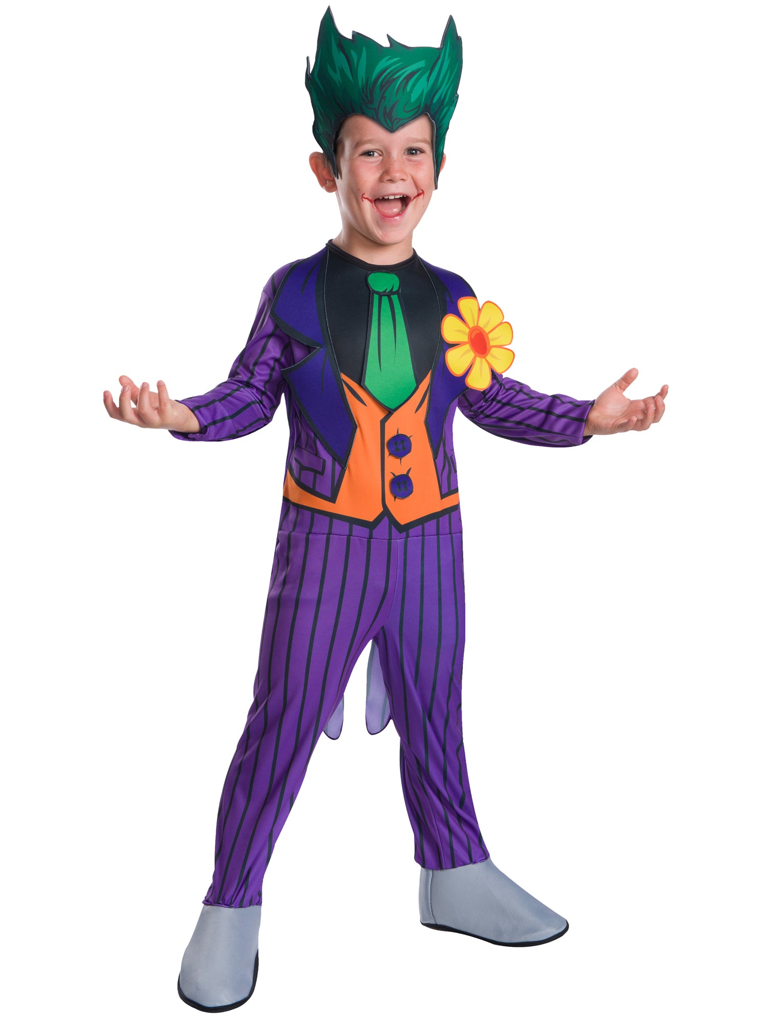 The Joker, Batman, Multi, DC, Kids Costumes, Small, Front