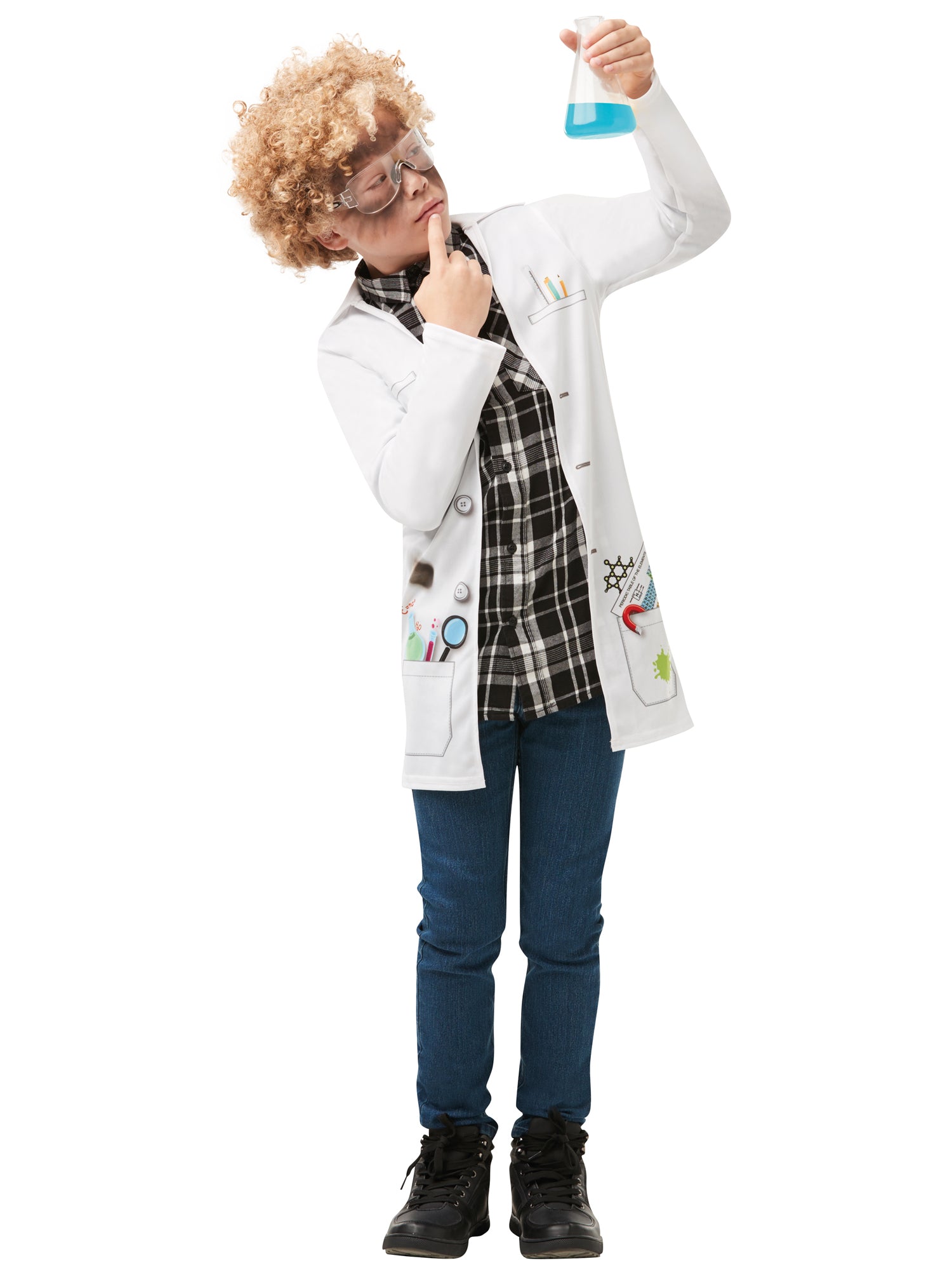 Mad Scientist, Multi, Generic, Kids Costumes, Extra Large, Front