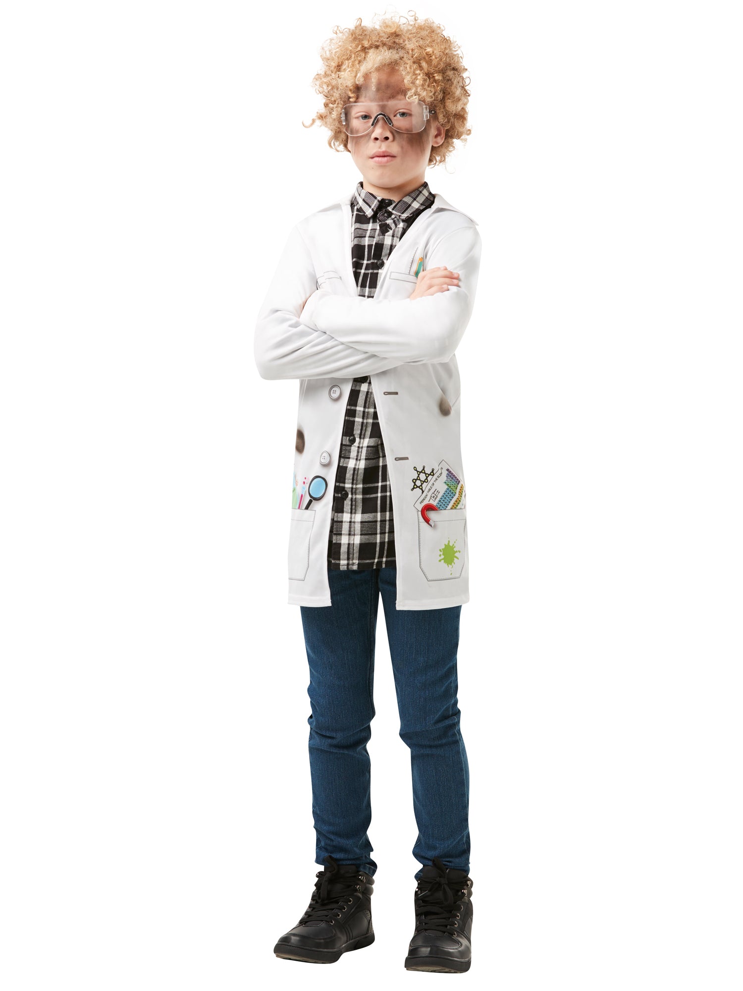 Mad Scientist, Multi, Generic, Kids Costumes, Extra Large, Back