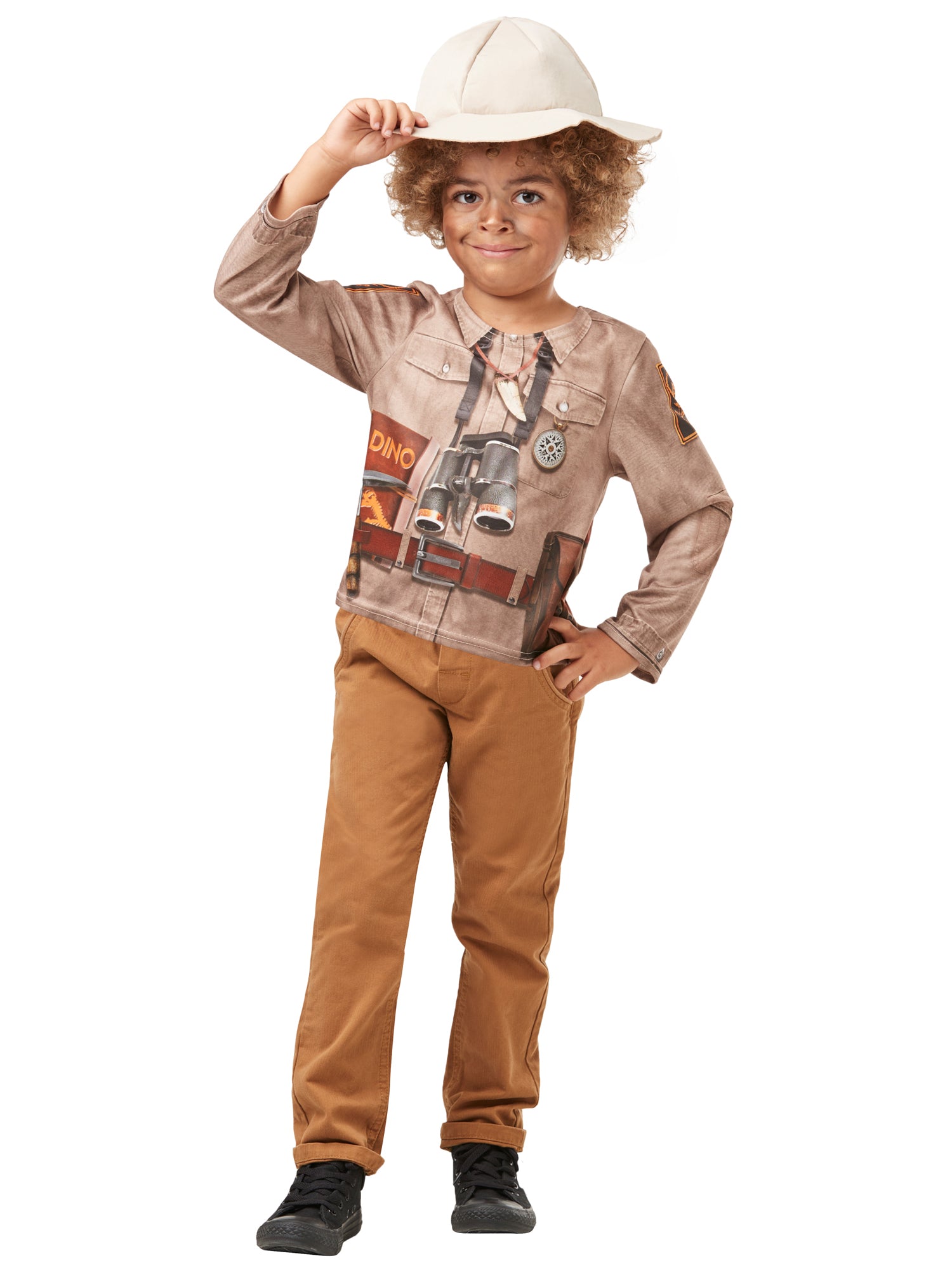 Dino Explorer, Multi, Generic, Kids Costumes, Small, Back