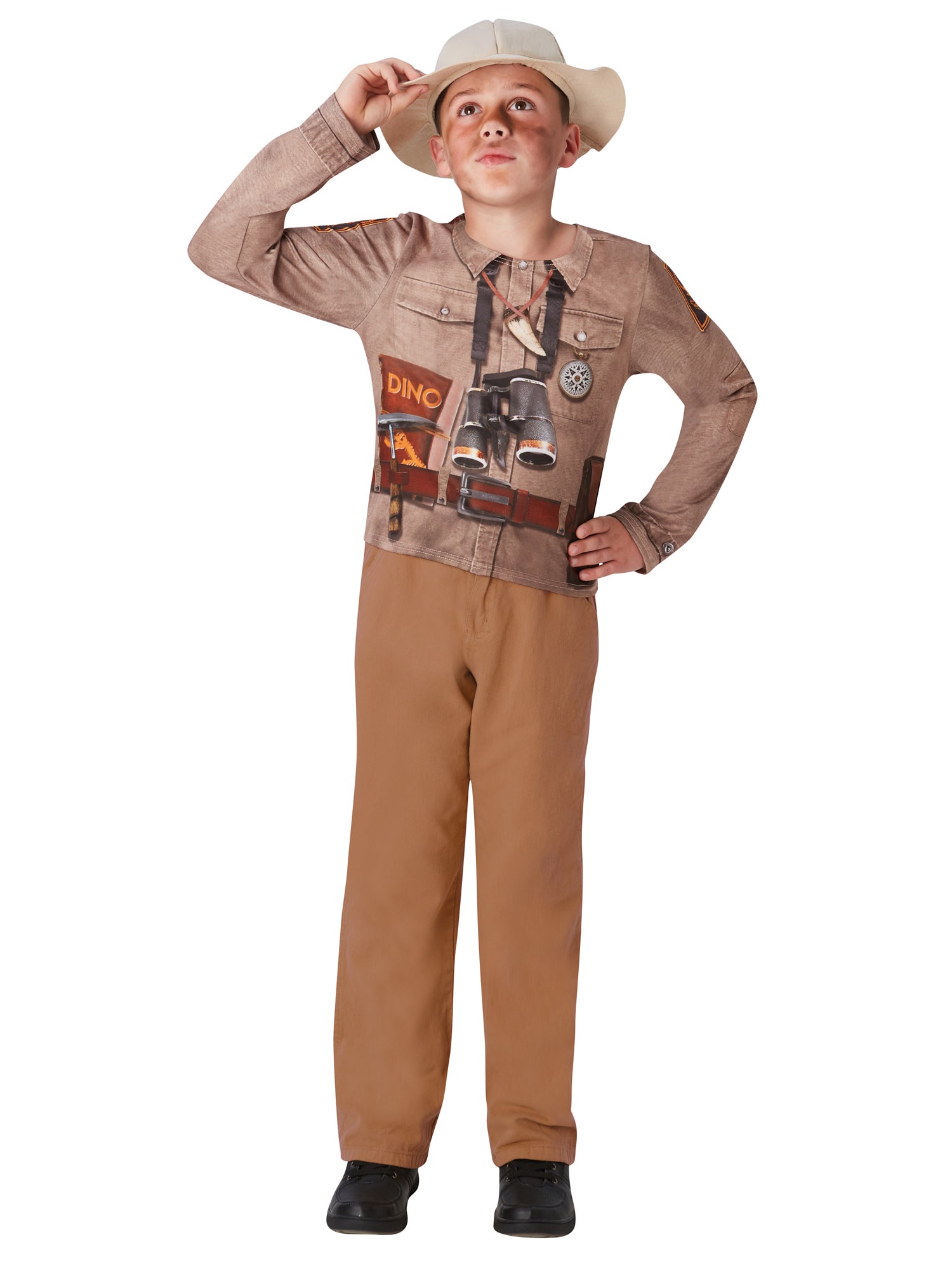 Dino Explorer, Multi, Generic, Childrens Costume, Extra Large, Front