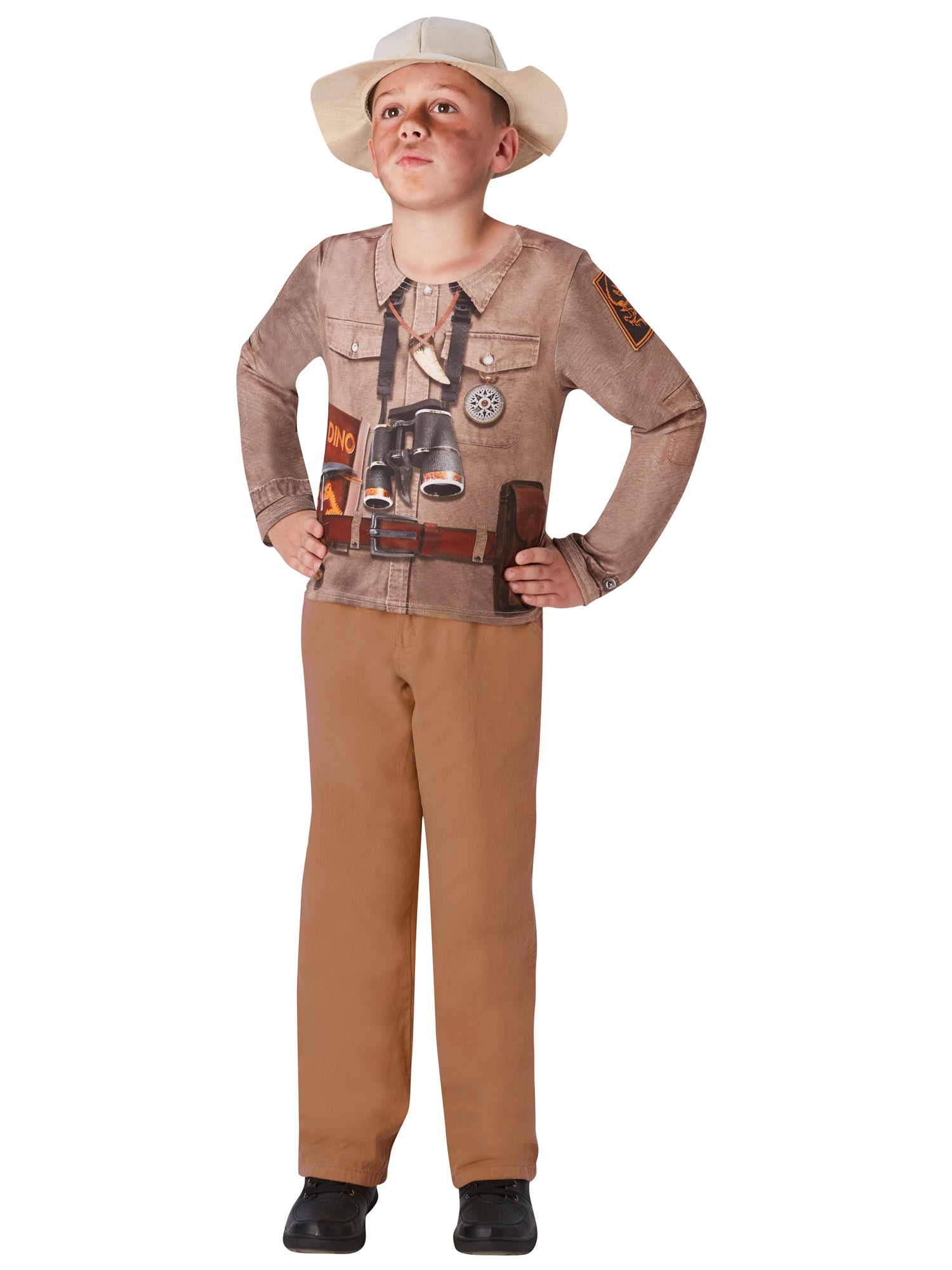 Dino Explorer, Multi, Generic, Childrens Costume, Extra Large, Back