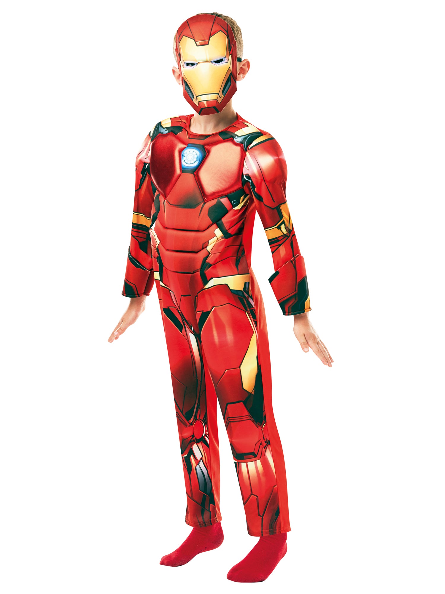 Iron Man, Avengers, Multi, Marvel, Kids Costumes, Large, Front