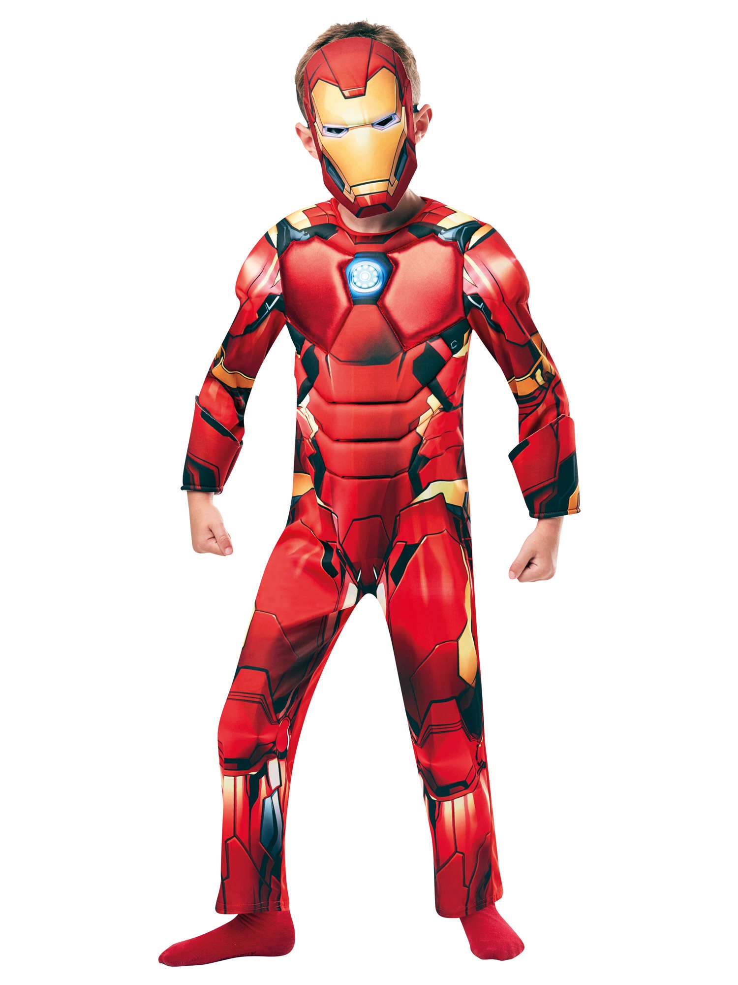 Iron Man, Avengers, Multi, Marvel, Kids Costumes, Large, Back