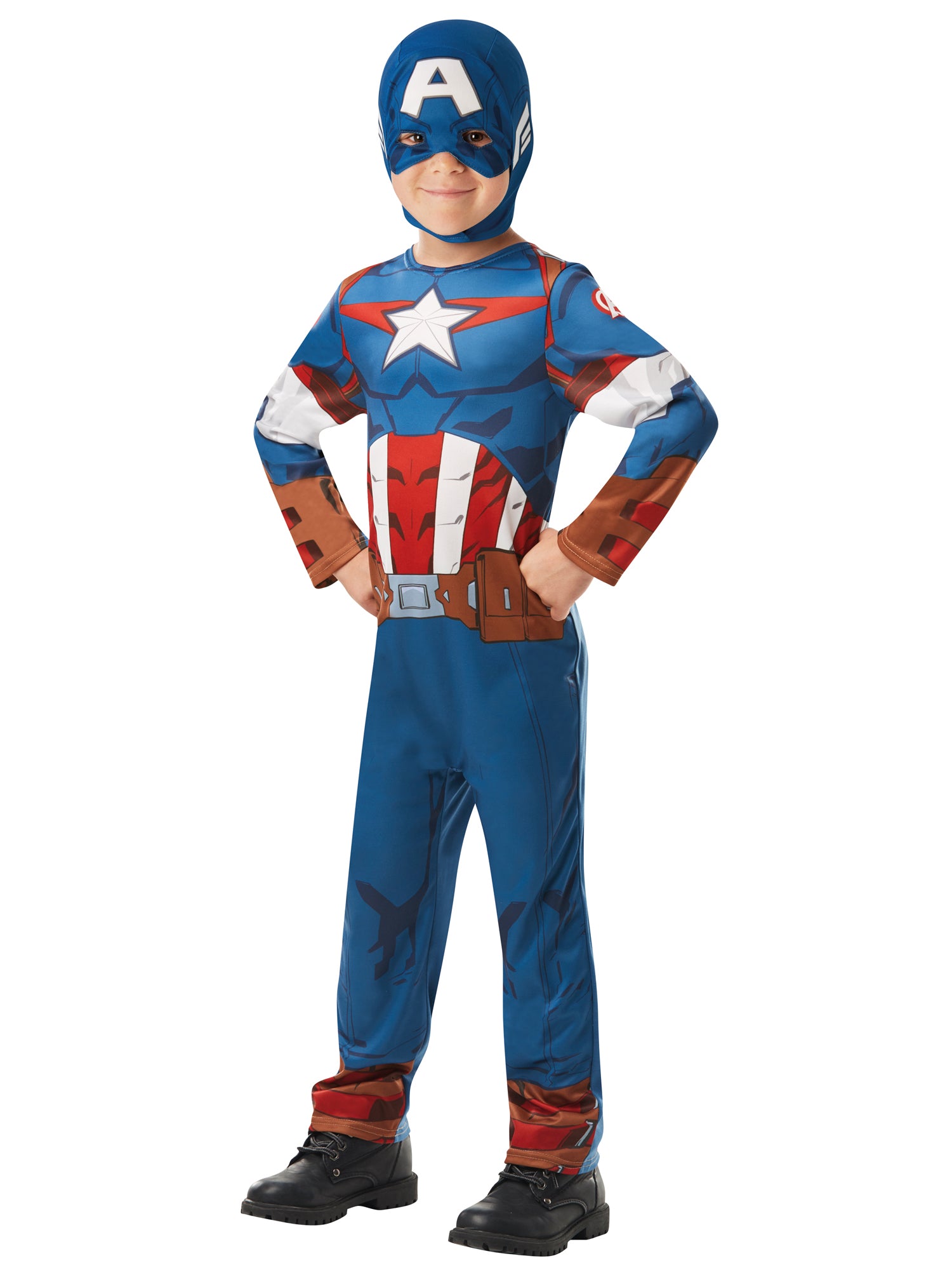 Captain America, Avengers, Multi, Disney - Marvel, Kids Costumes, Toddler, Front