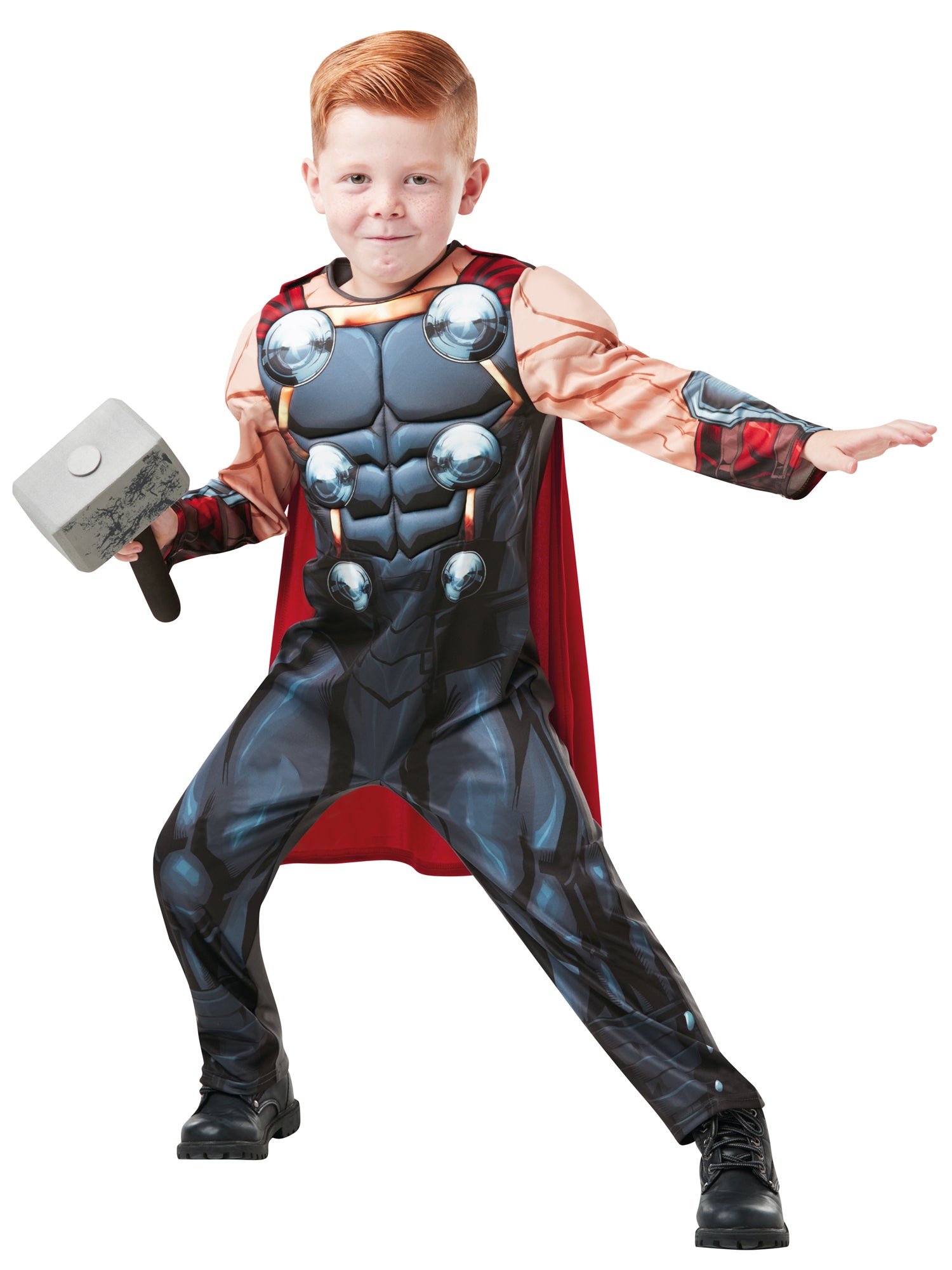 Thor, Avengers, Multi, Marvel, Kids Costumes, Medium, Front