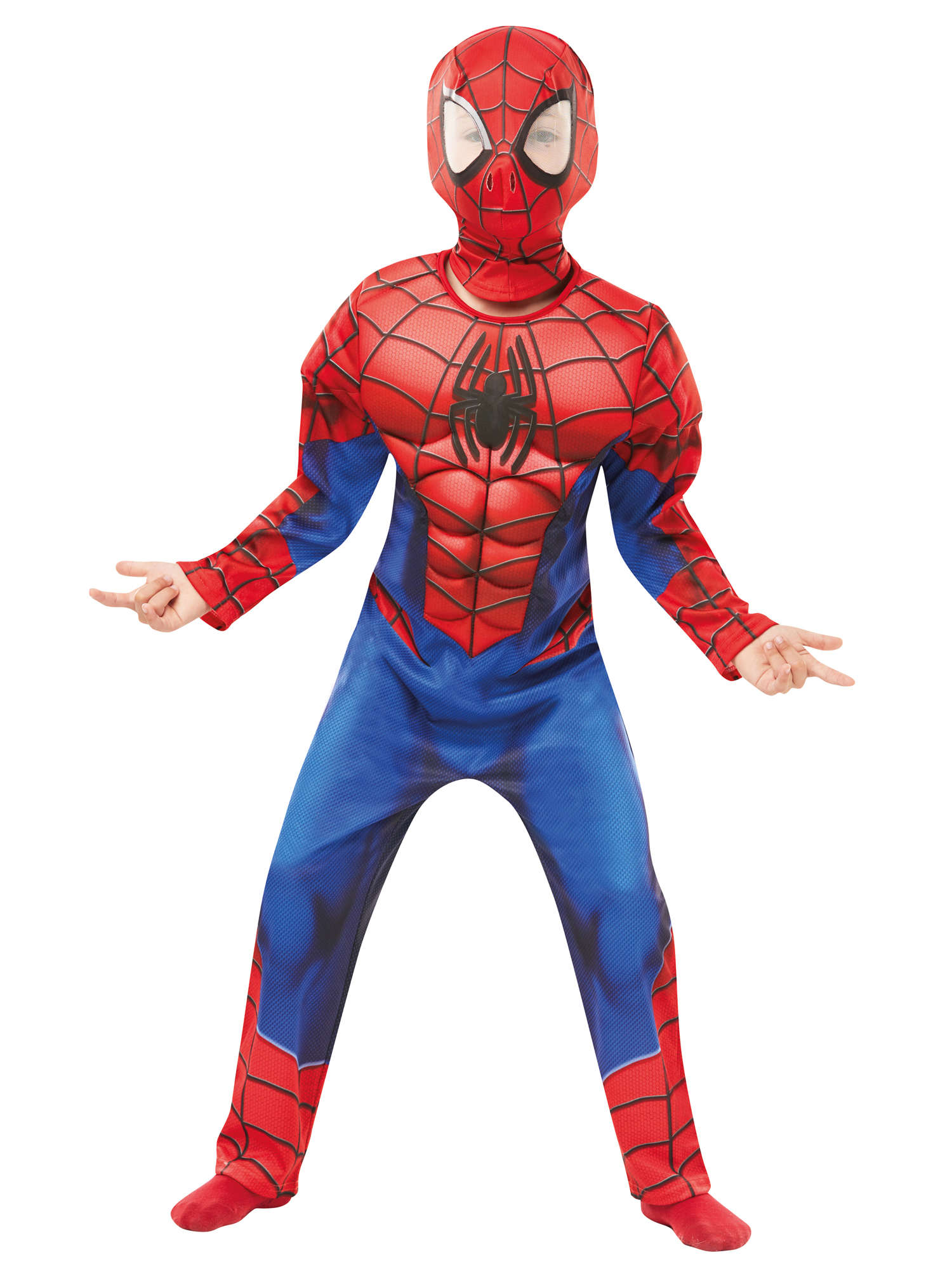 Spider-Man, Avengers, Multi, Marvel, Kids Costumes, Medium, Back