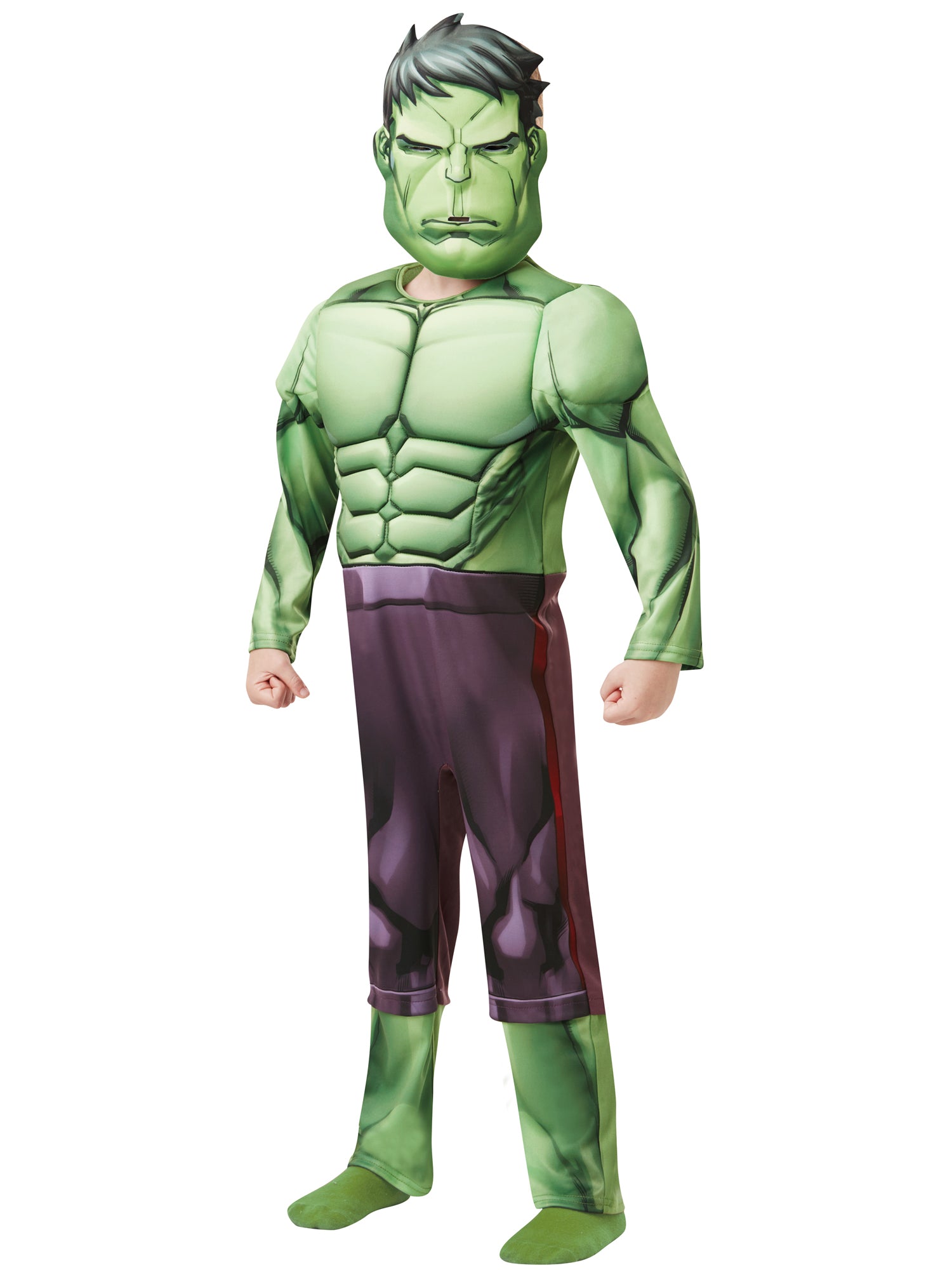 The Incredible Hulk, Avengers, Multi, Marvel, Kids Costumes, Extra Large, Front