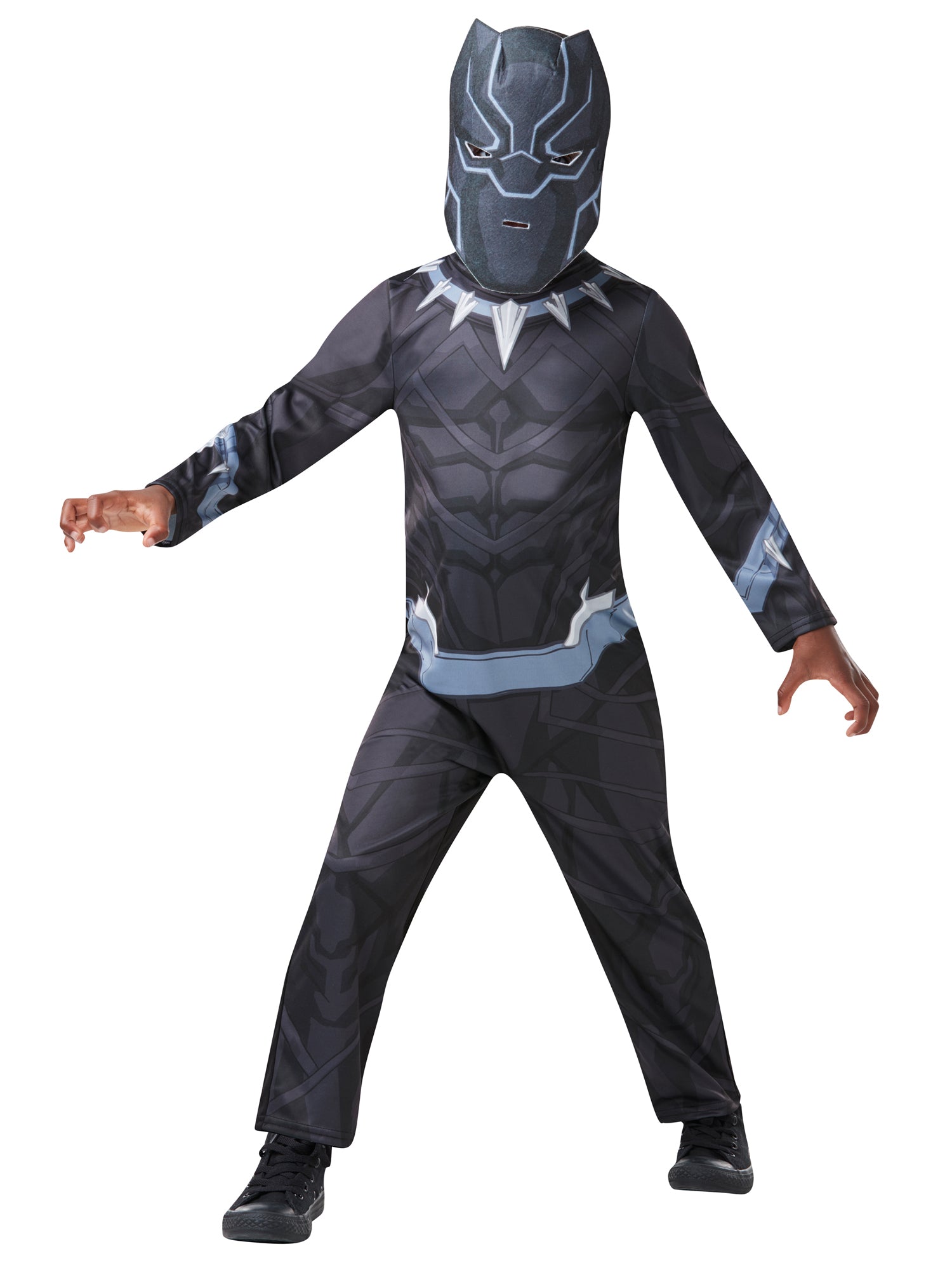 Black Panther, Avengers, Multi, Marvel, Kids Costumes, Medium, Front