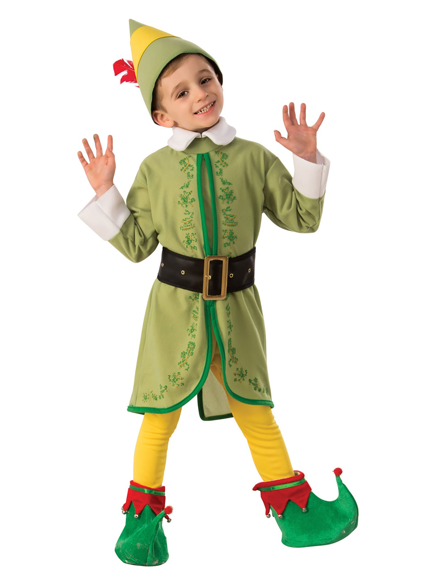 Buddy The Elf, Elf, Elf, Green, Elf, Kids Costumes, L, Front